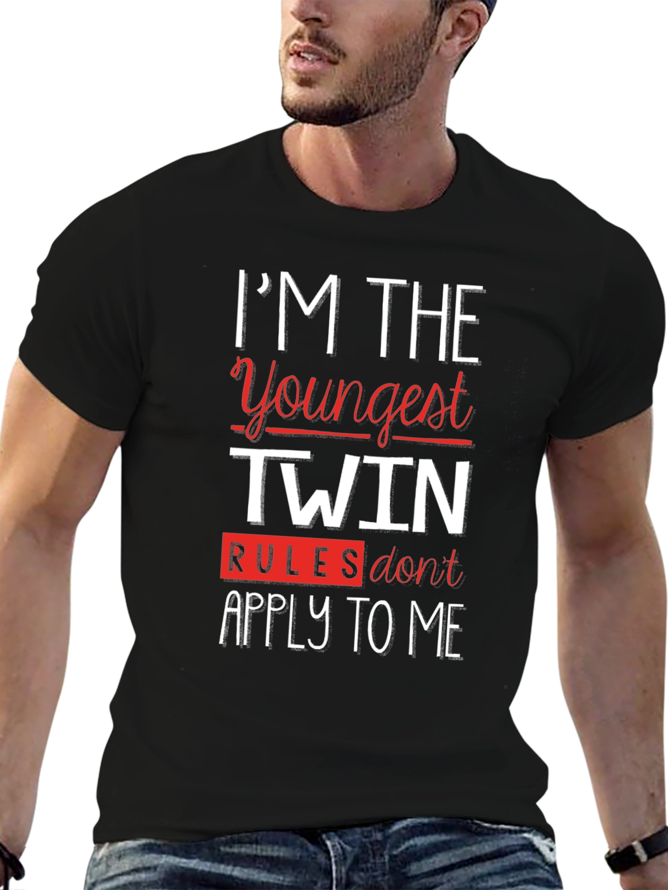 Im The Youngest Twin Funny T-Shirt