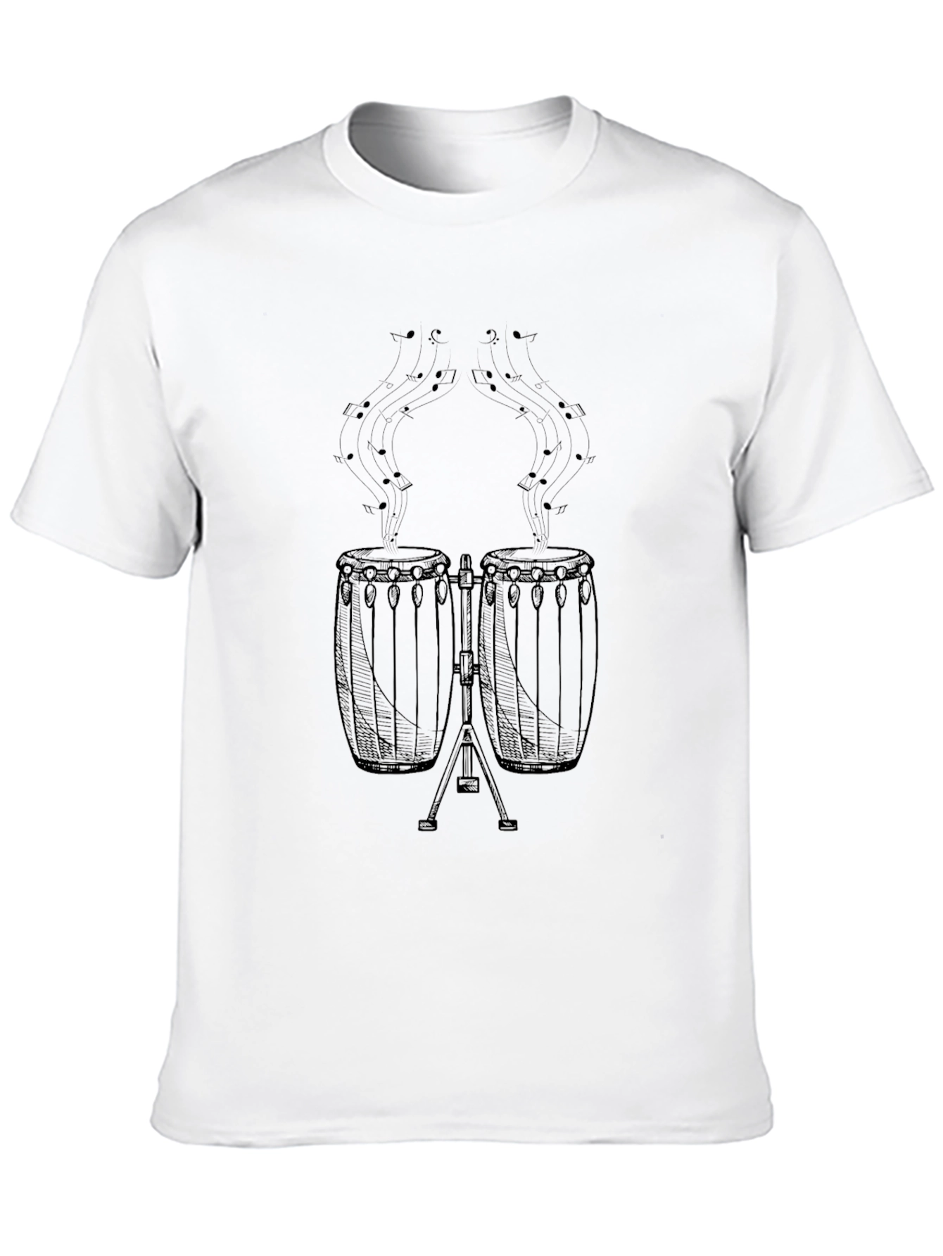 Conga Drums Graphic Tee - Music Lover T-Shirt