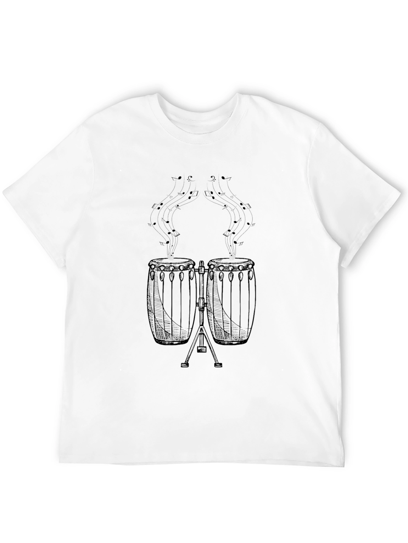 Conga Drums Graphic Tee - Music Lover T-Shirt
