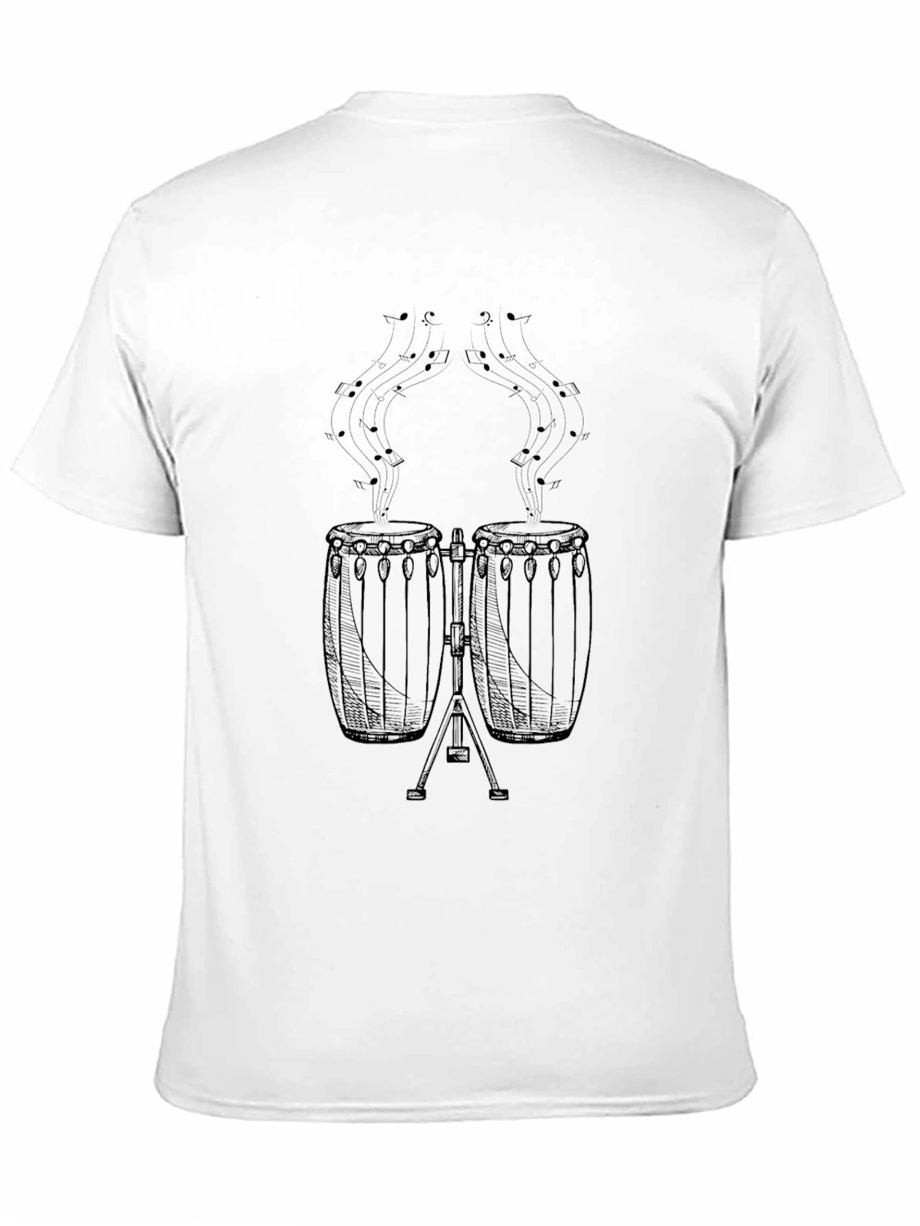 Conga Drums Graphic Tee - Music Lover T-Shirt