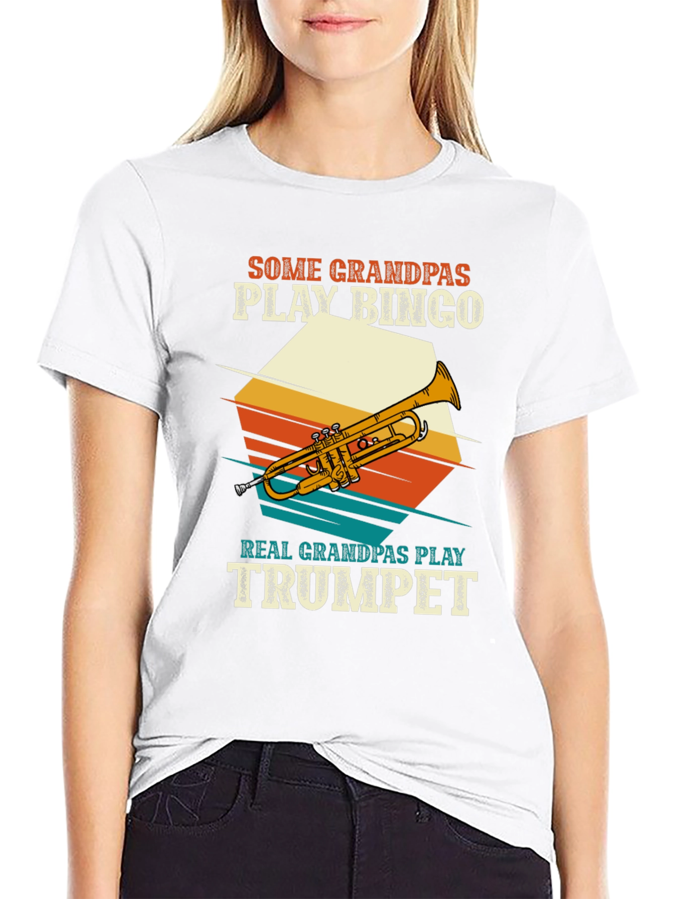 Grandpas Trumpet Tee: Musicians Gift