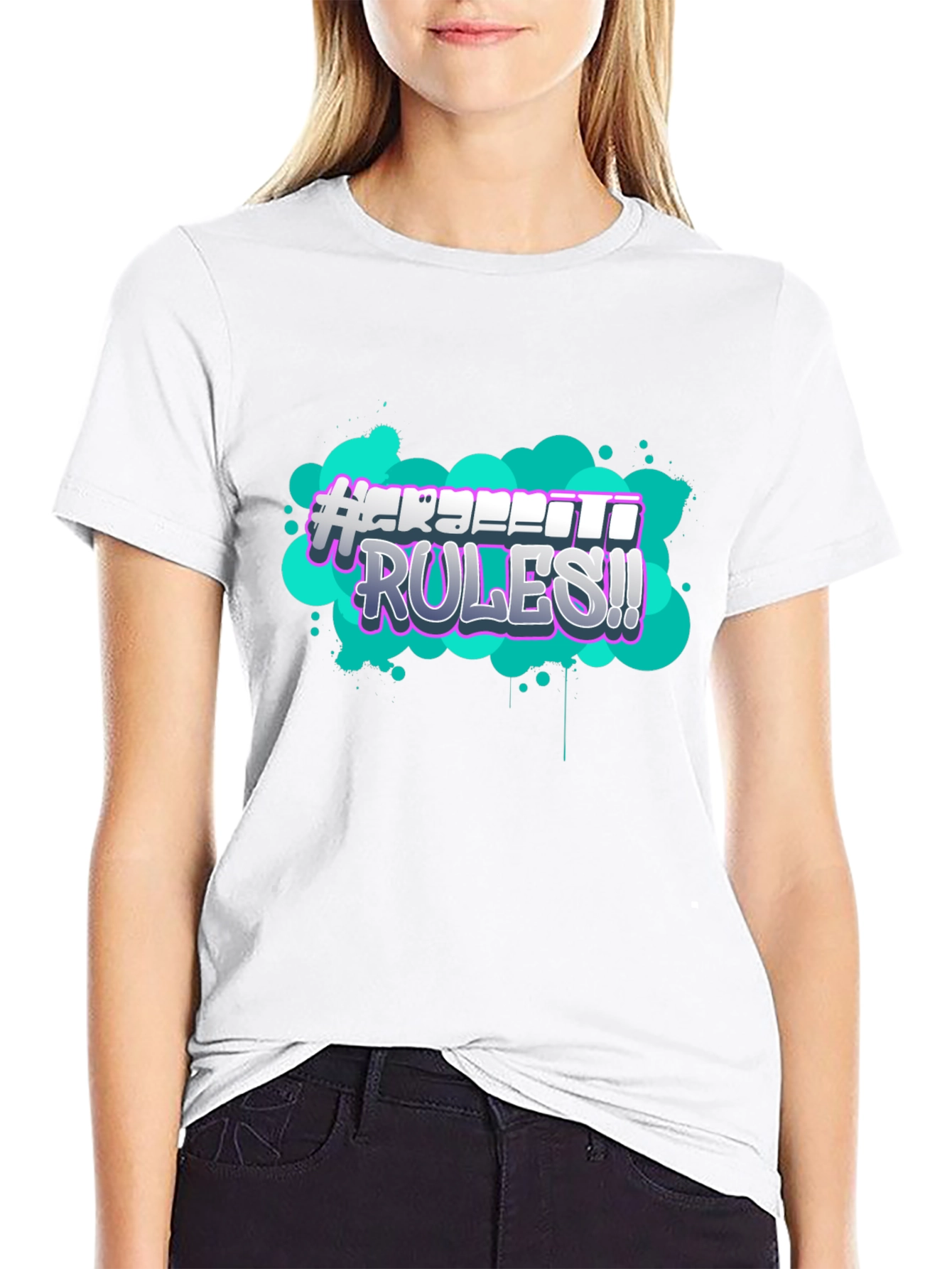 Graffiti Rules Graphic T-Shirt
