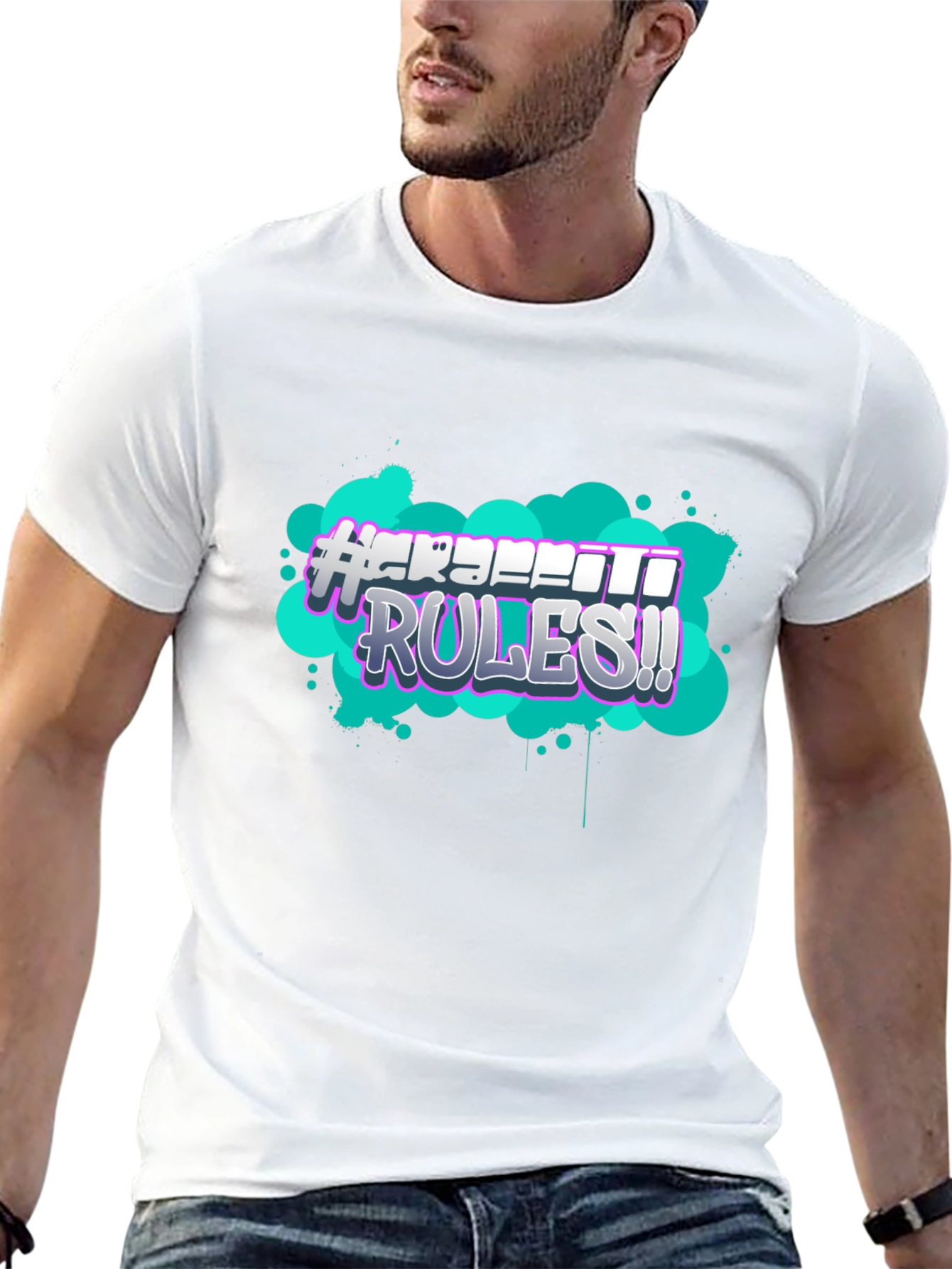 Graffiti Rules Graphic T-Shirt