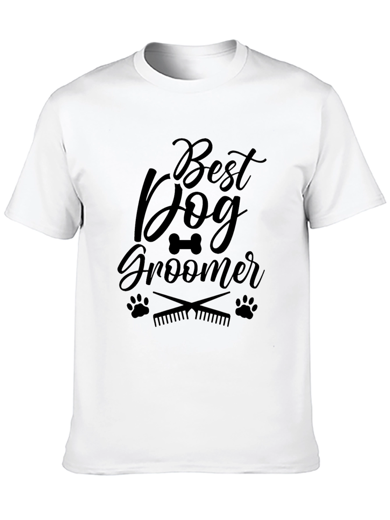 Best Dog Groomer Black Graphic T-Shirt