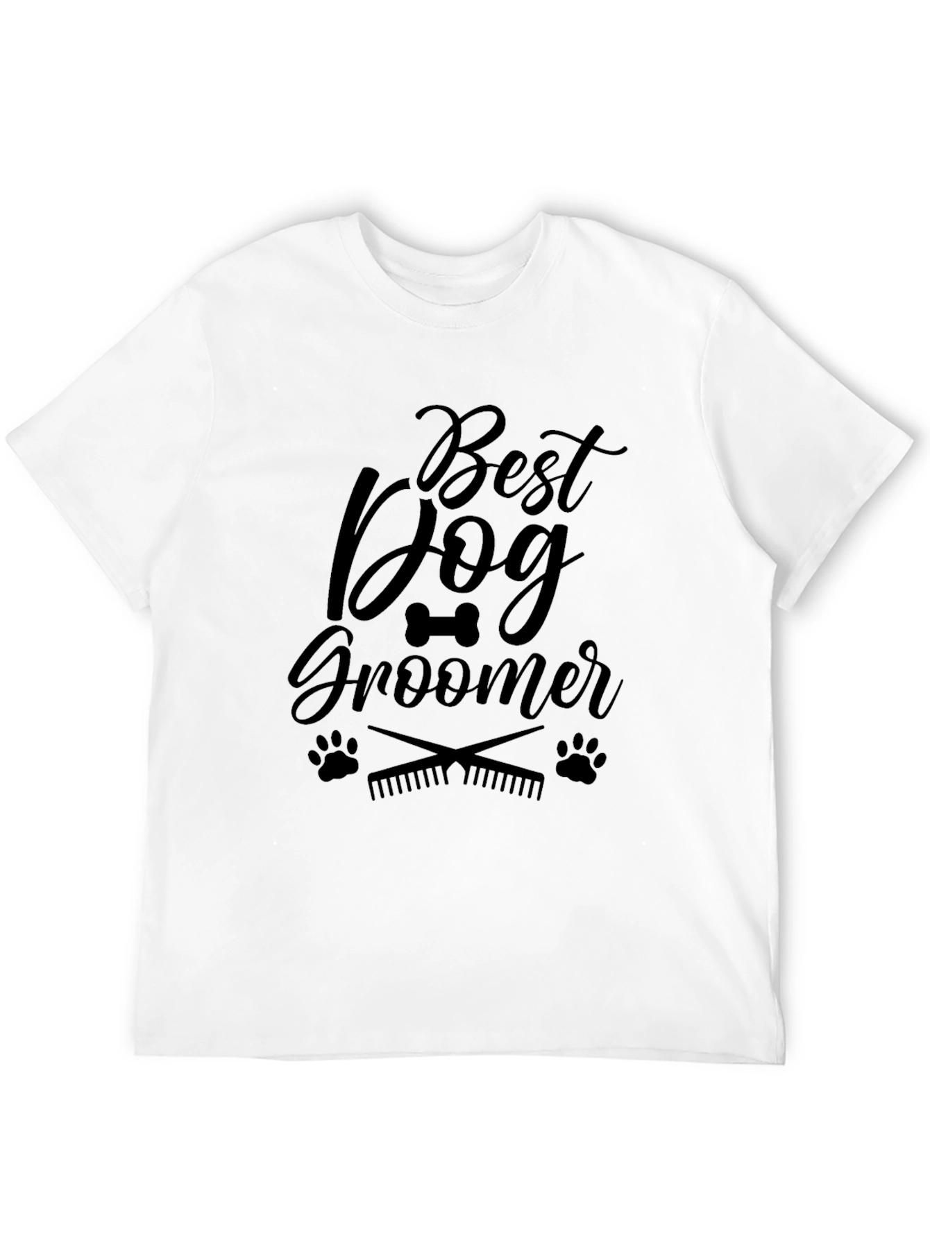 Best Dog Groomer Black Graphic T-Shirt