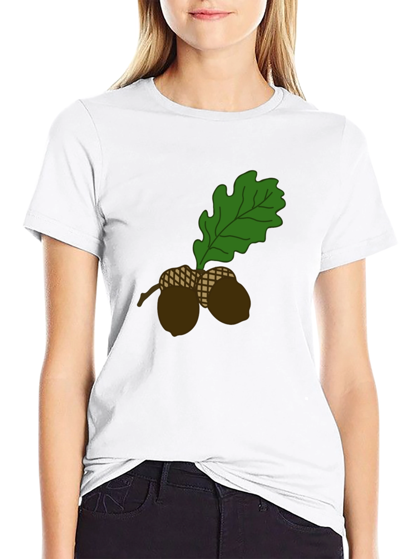 Nature Inspired Acorn Graphic T-Shirt
