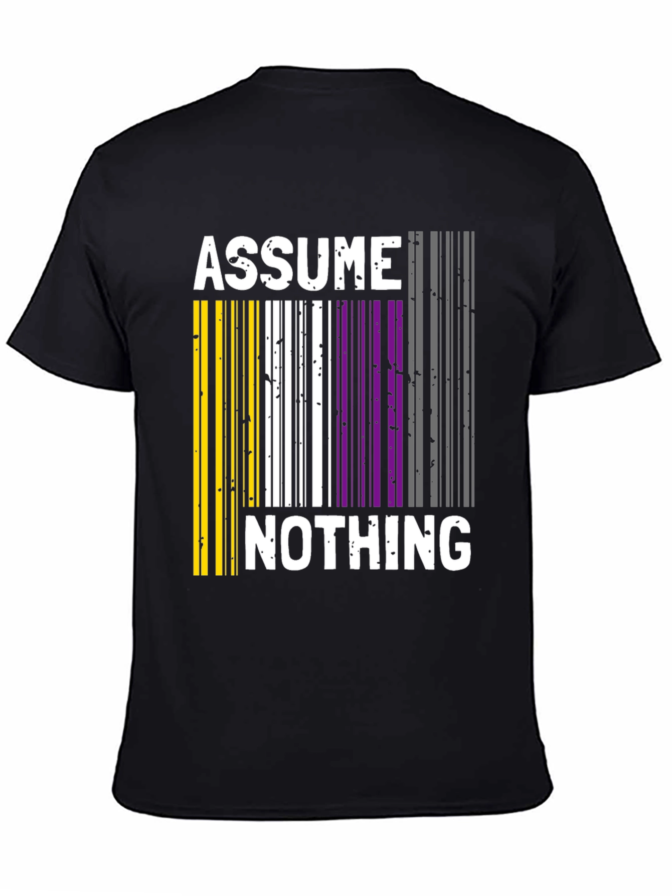 Assume Nothing Barcode Pride T-Shirt