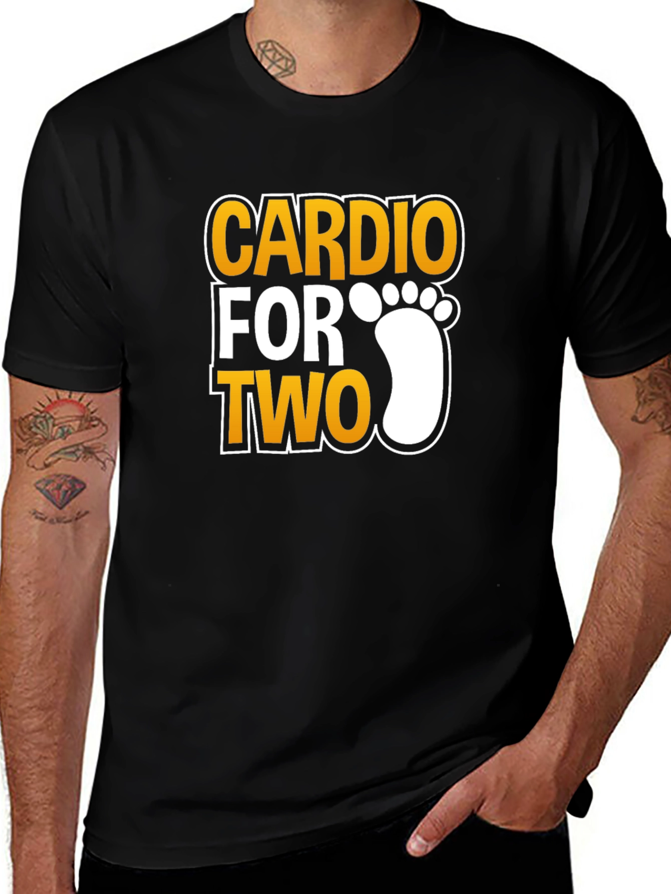 Cardio For Two T-Shirt - Pregnancy Announcement Tee