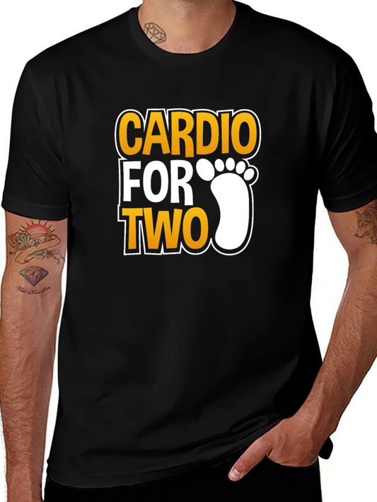 Cardio For Two T-Shirt - Pregnancy Announcement Tee