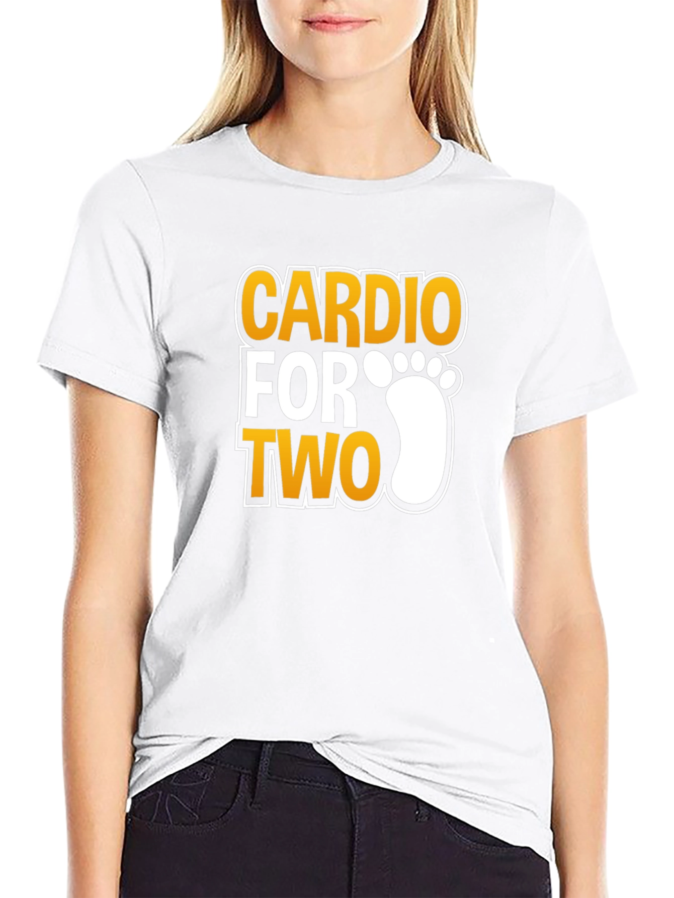 Cardio For Two T-Shirt - Pregnancy Announcement Tee