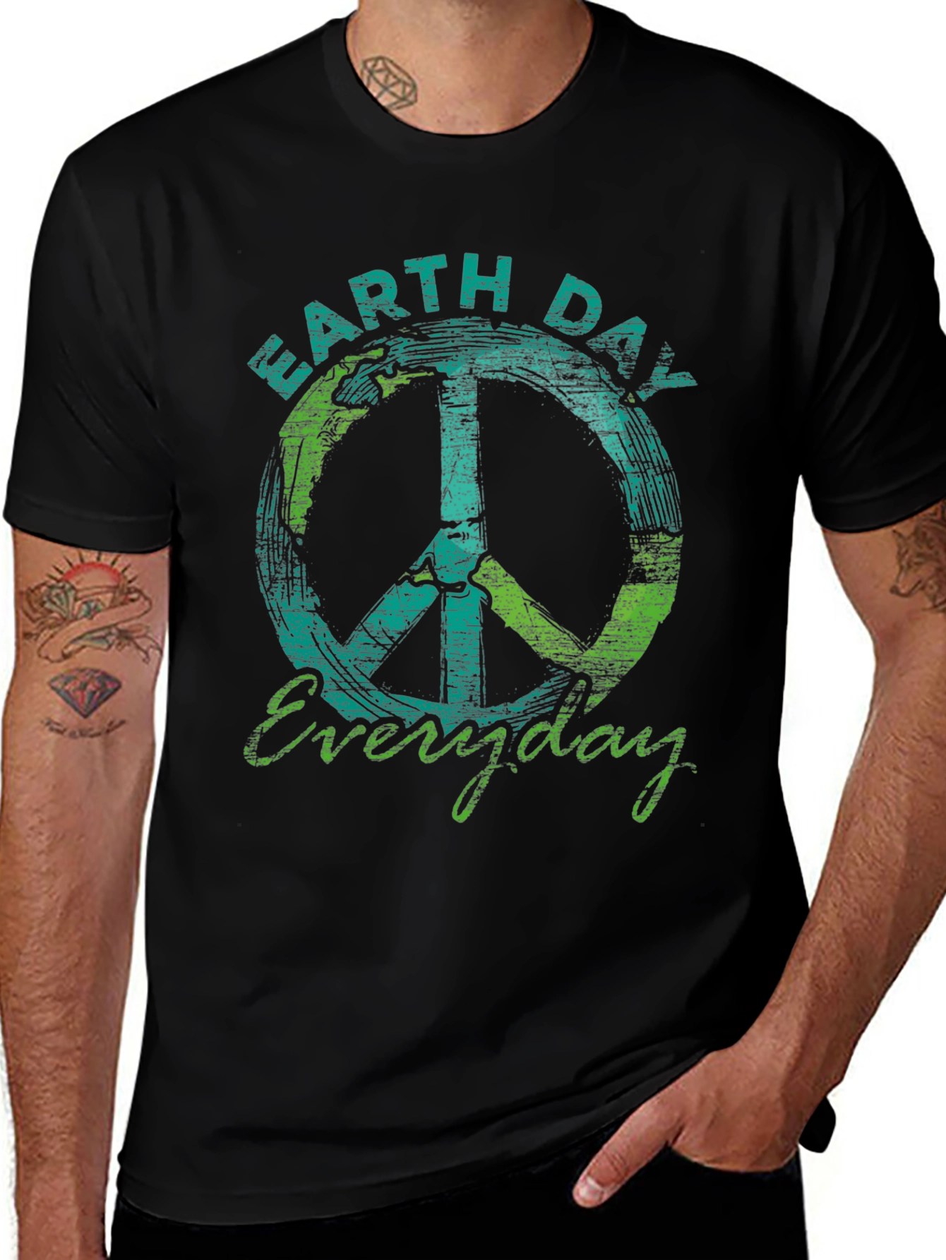 Earth Day Everyday Peace Sign T-Shirt