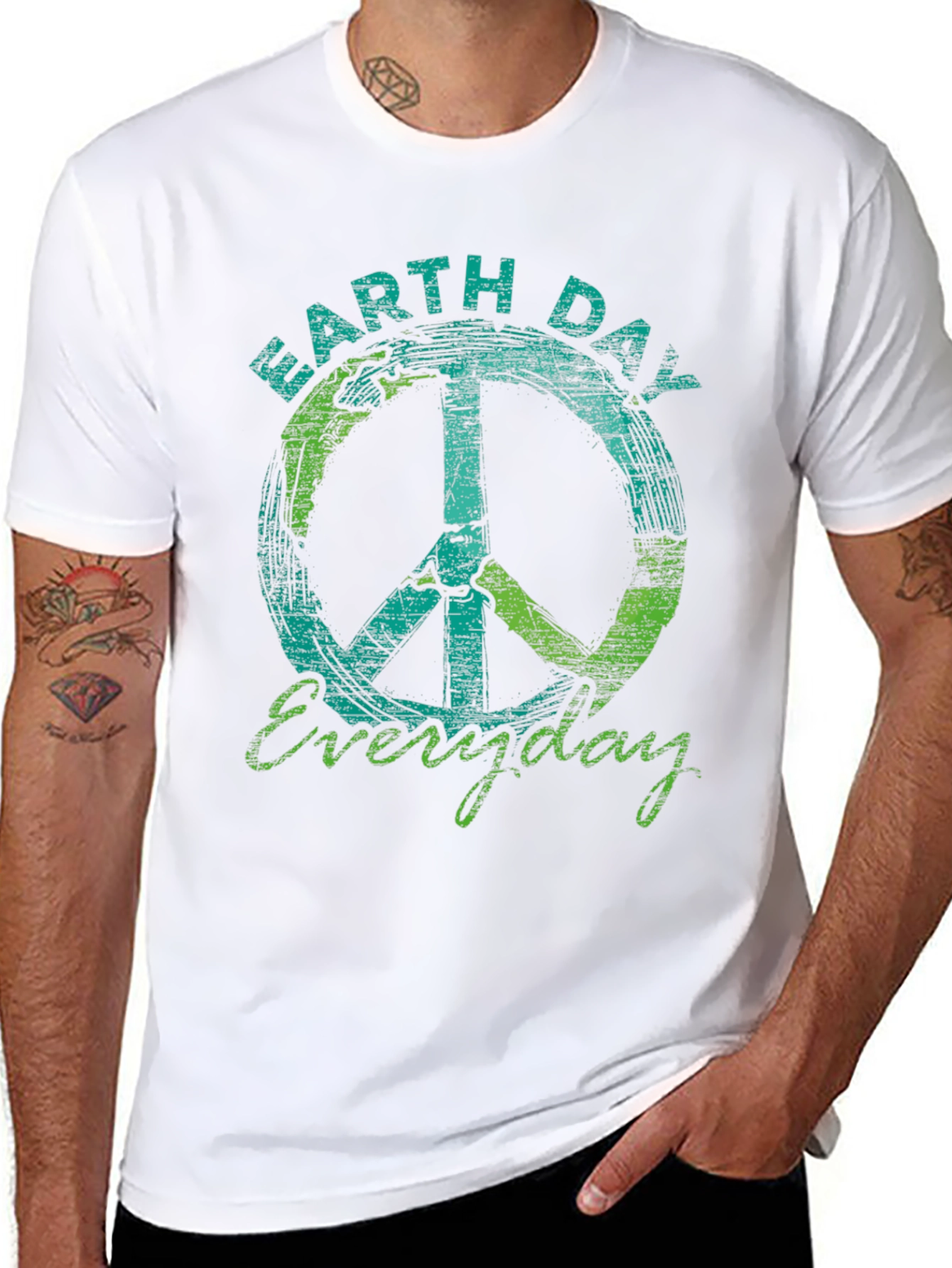 Earth Day Everyday Peace Sign T-Shirt