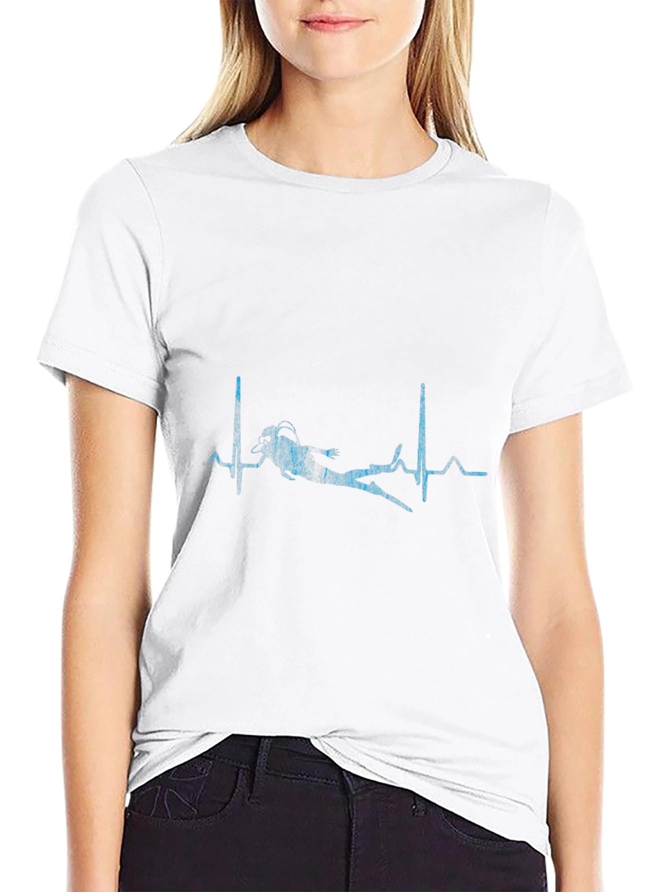 Scuba Diver Heartbeat T-Shirt