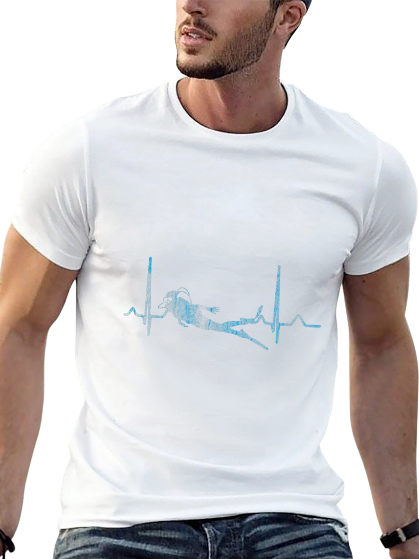 Scuba Diver Heartbeat T-Shirt