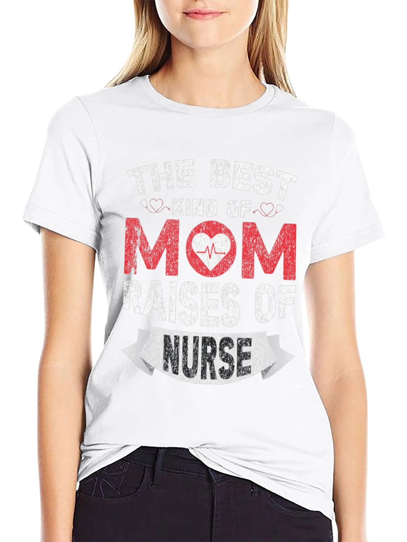 Best Mom Raises a Nurse Graphic Tee