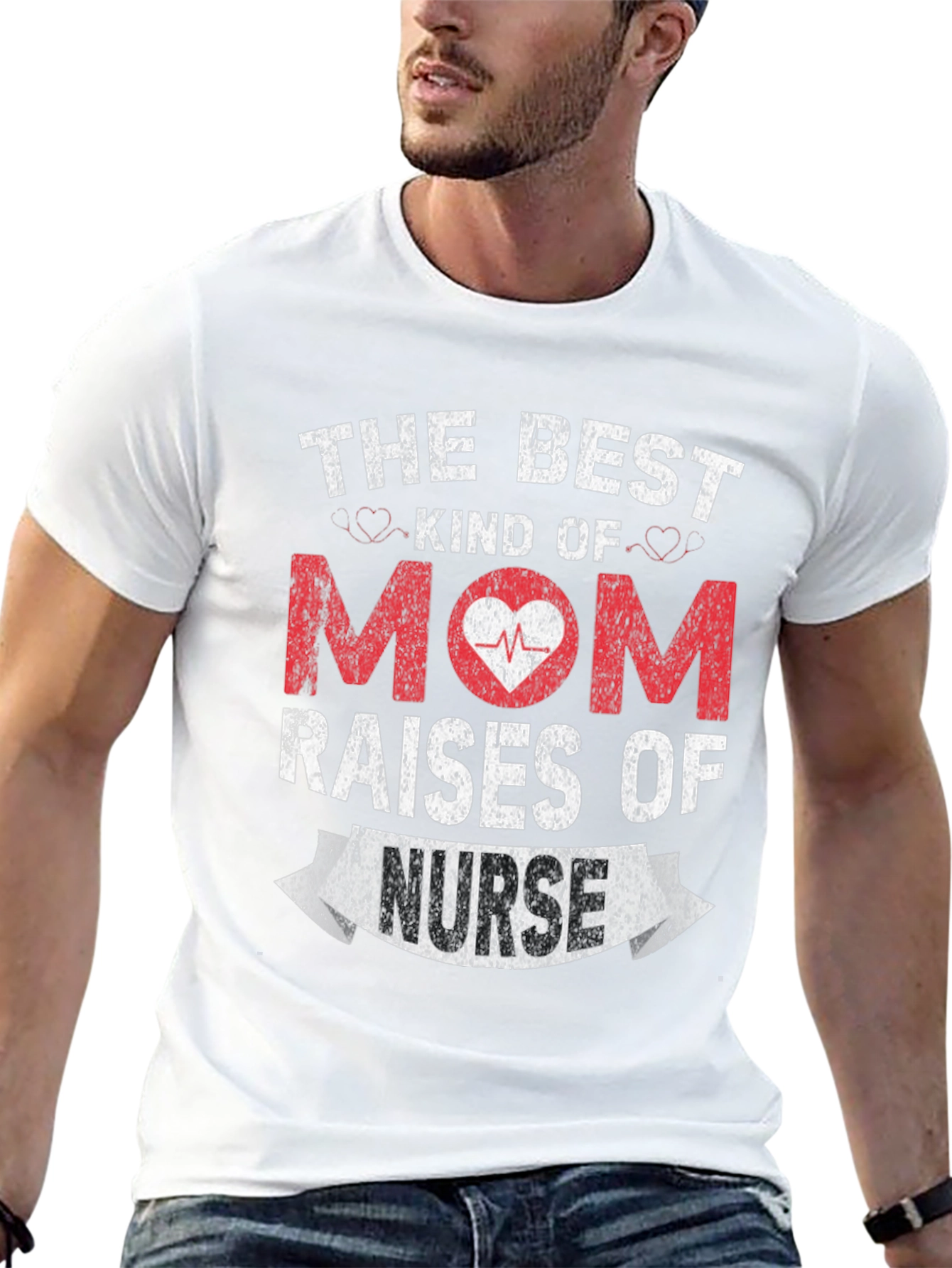 Best Mom Raises a Nurse Graphic Tee