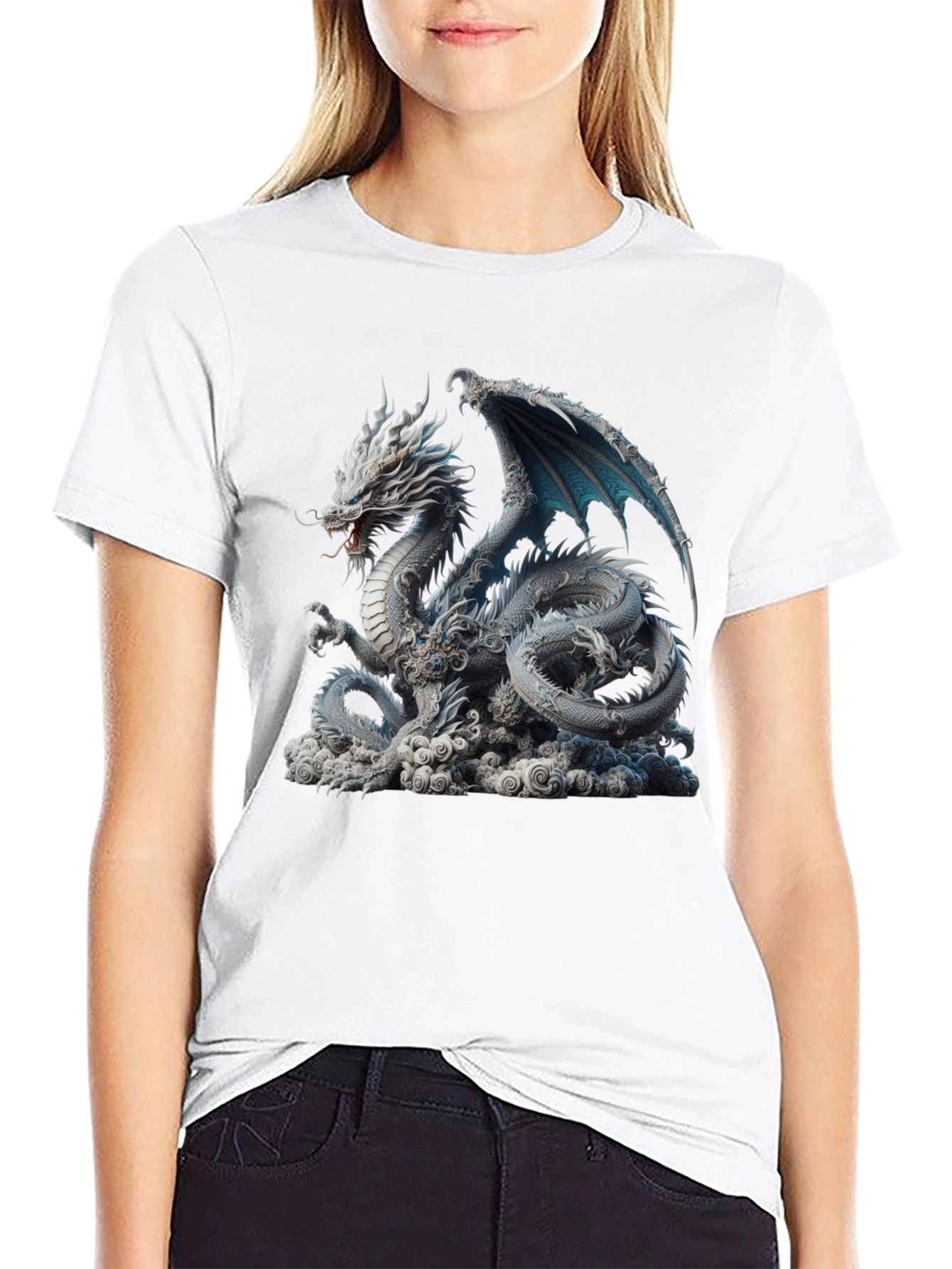 Dragon Graphic Print T-Shirt