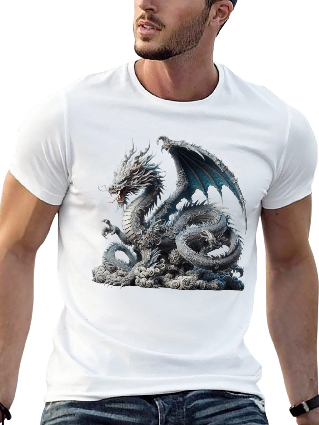Dragon Graphic Print T-Shirt
