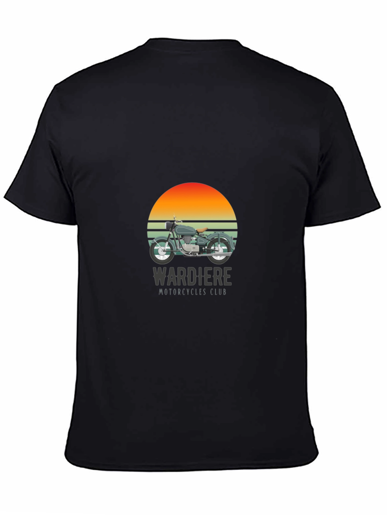 Wardiere Motorcycle Club Graphic Tee - Black