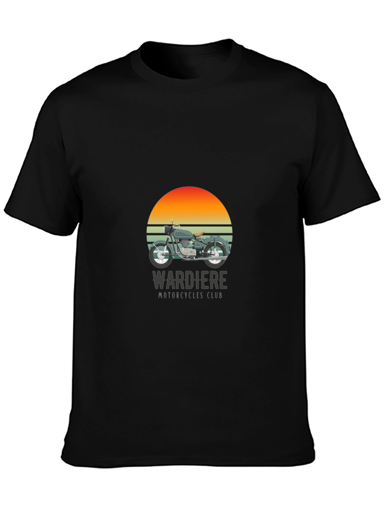 Wardiere Motorcycle Club Graphic Tee - Black