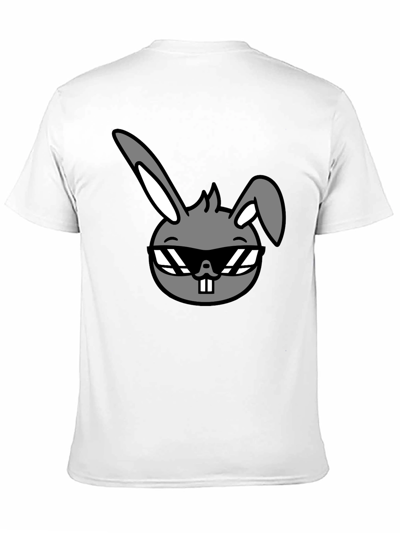 Cool Rabbit Graphic Tee - Unisex Black T-Shirt