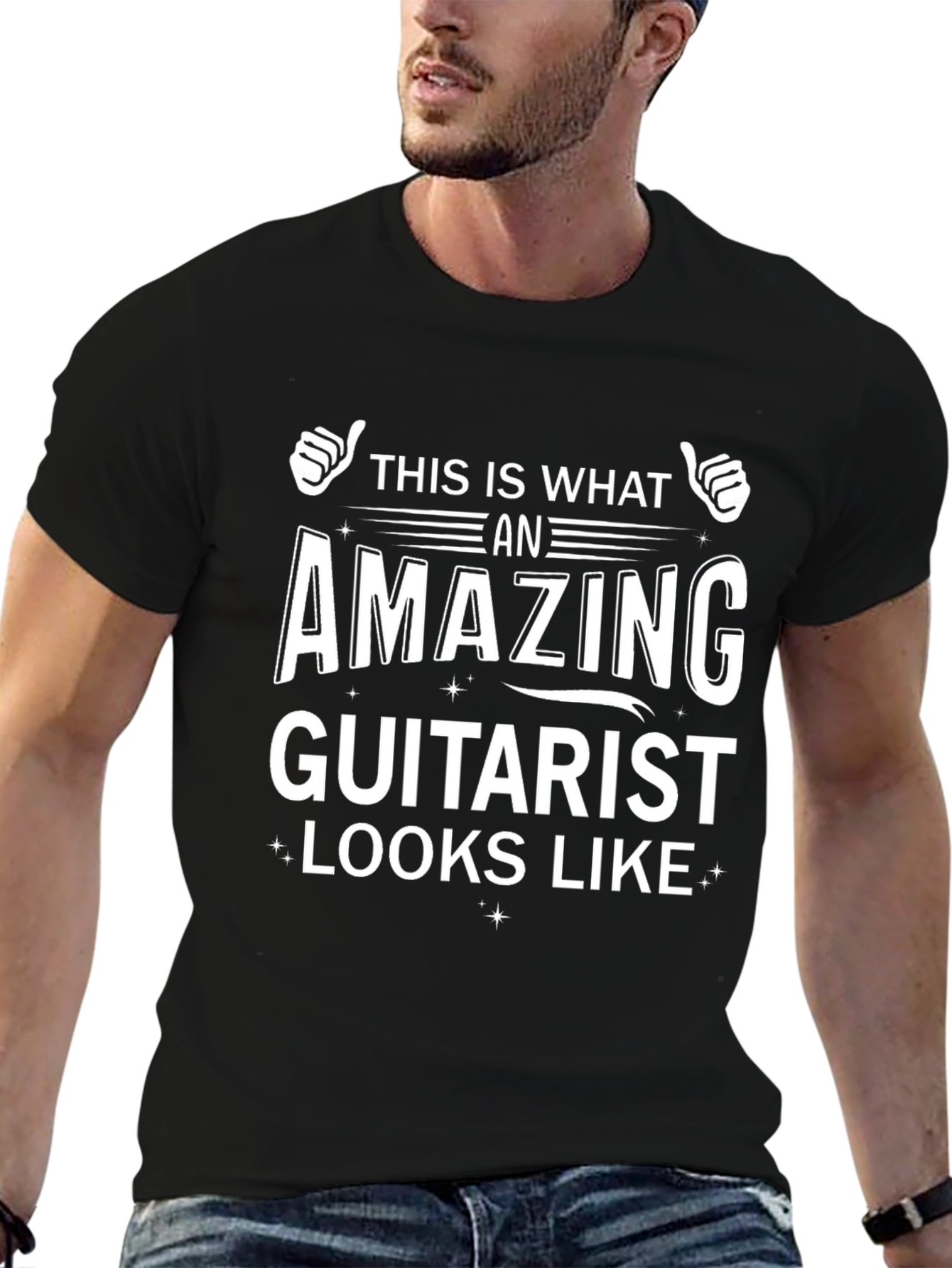 Amazing Guitarist T-Shirt - Black Graphic Tee