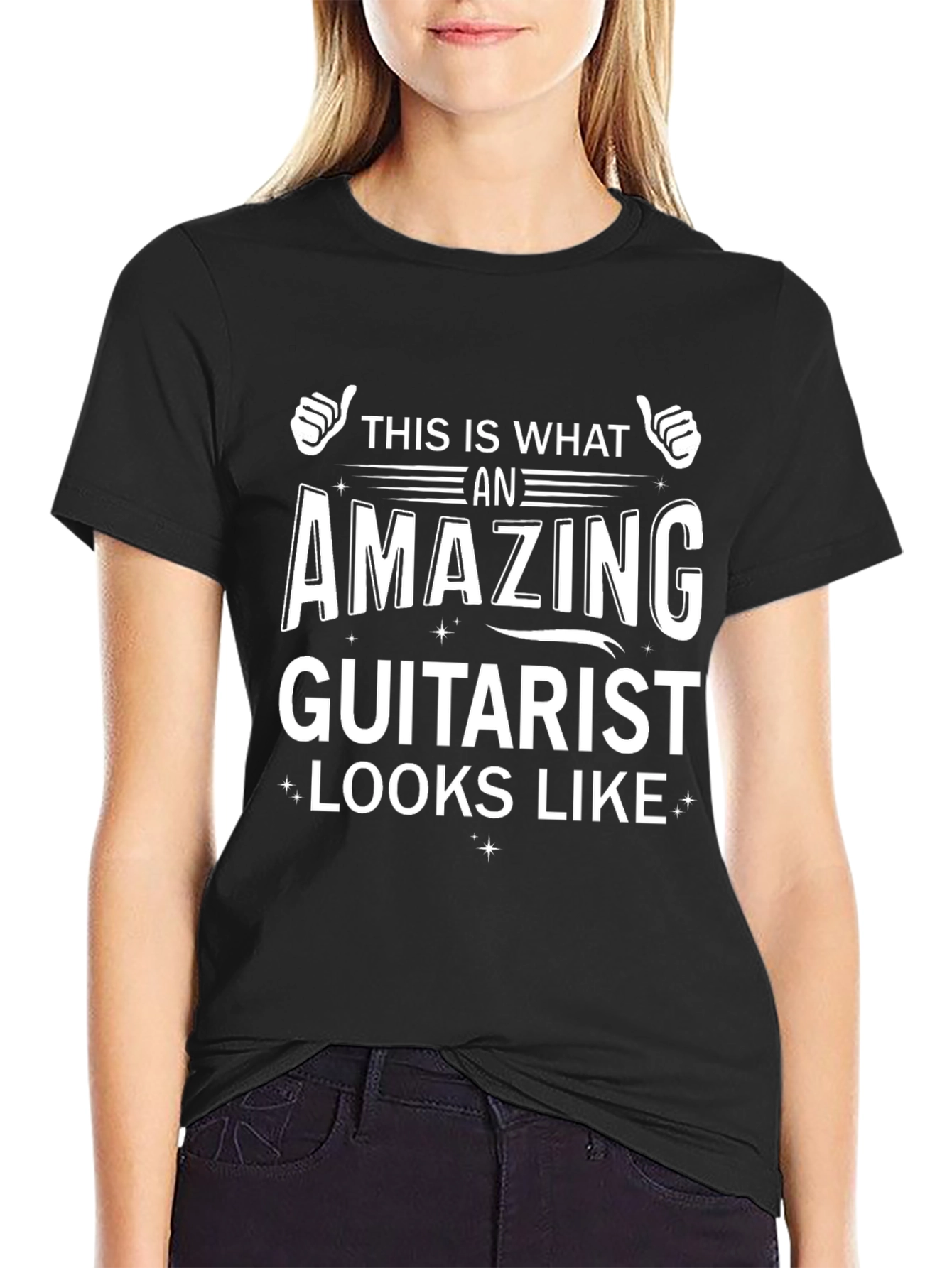 Amazing Guitarist T-Shirt - Black Graphic Tee