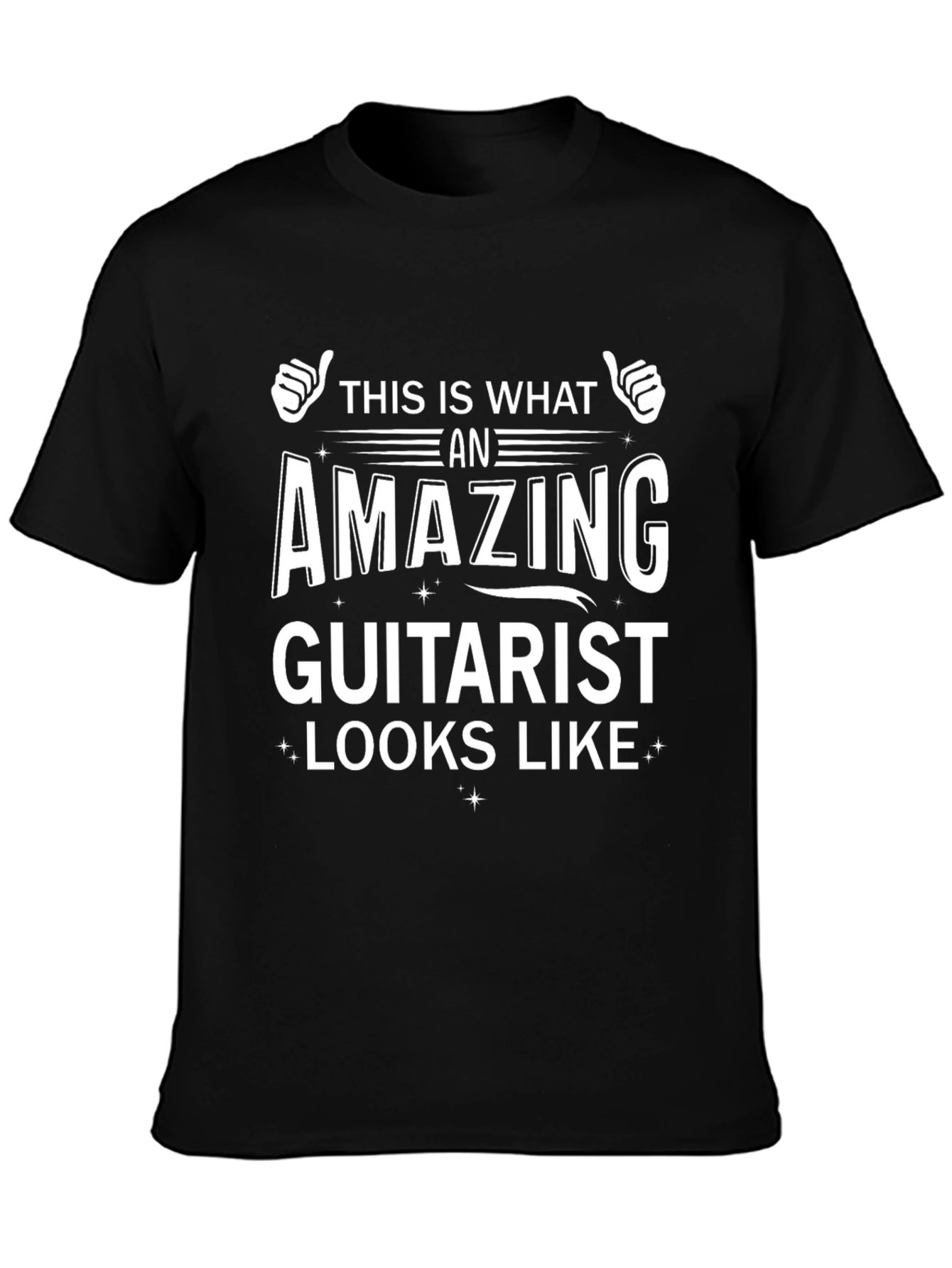 Amazing Guitarist T-Shirt - Black Graphic Tee