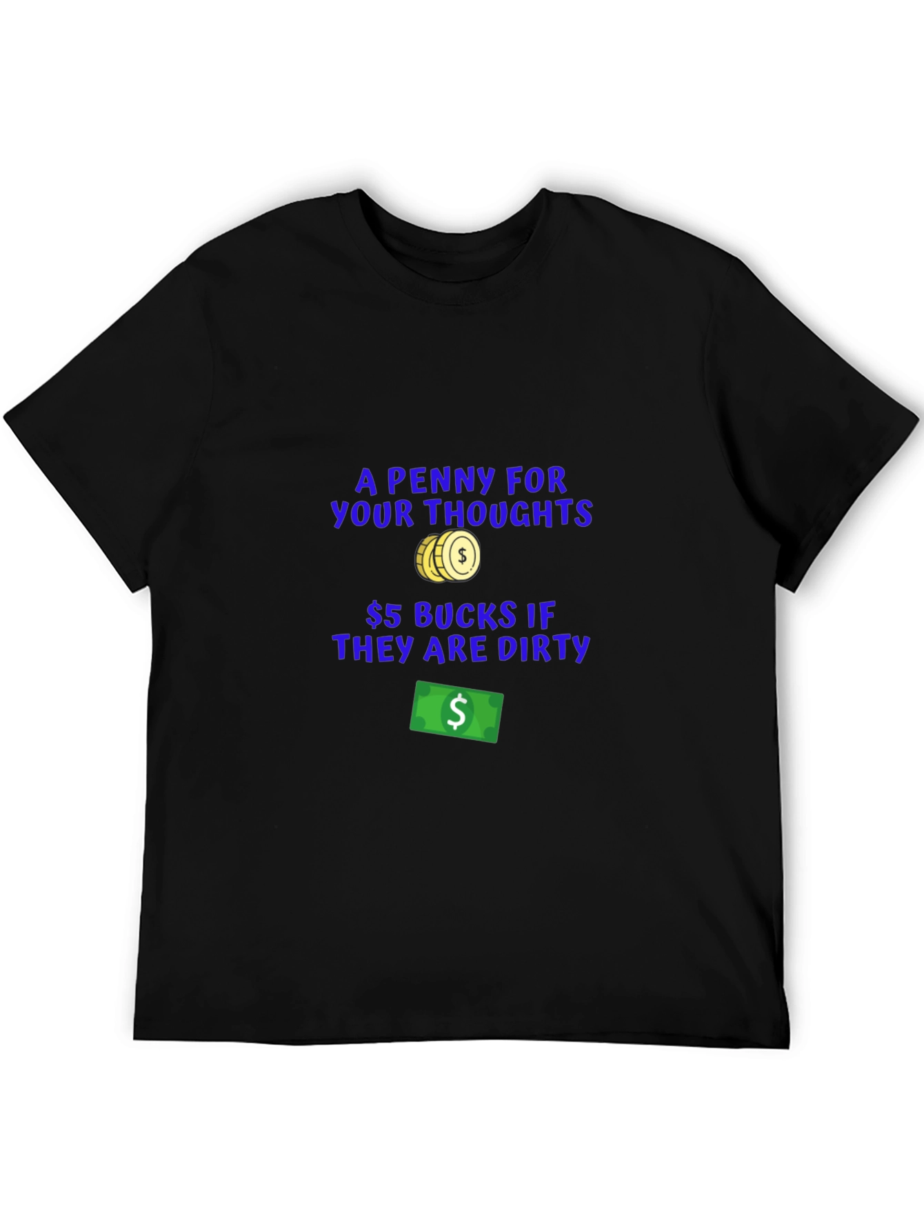 Funny Dirty Thoughts Graphic T-Shirt