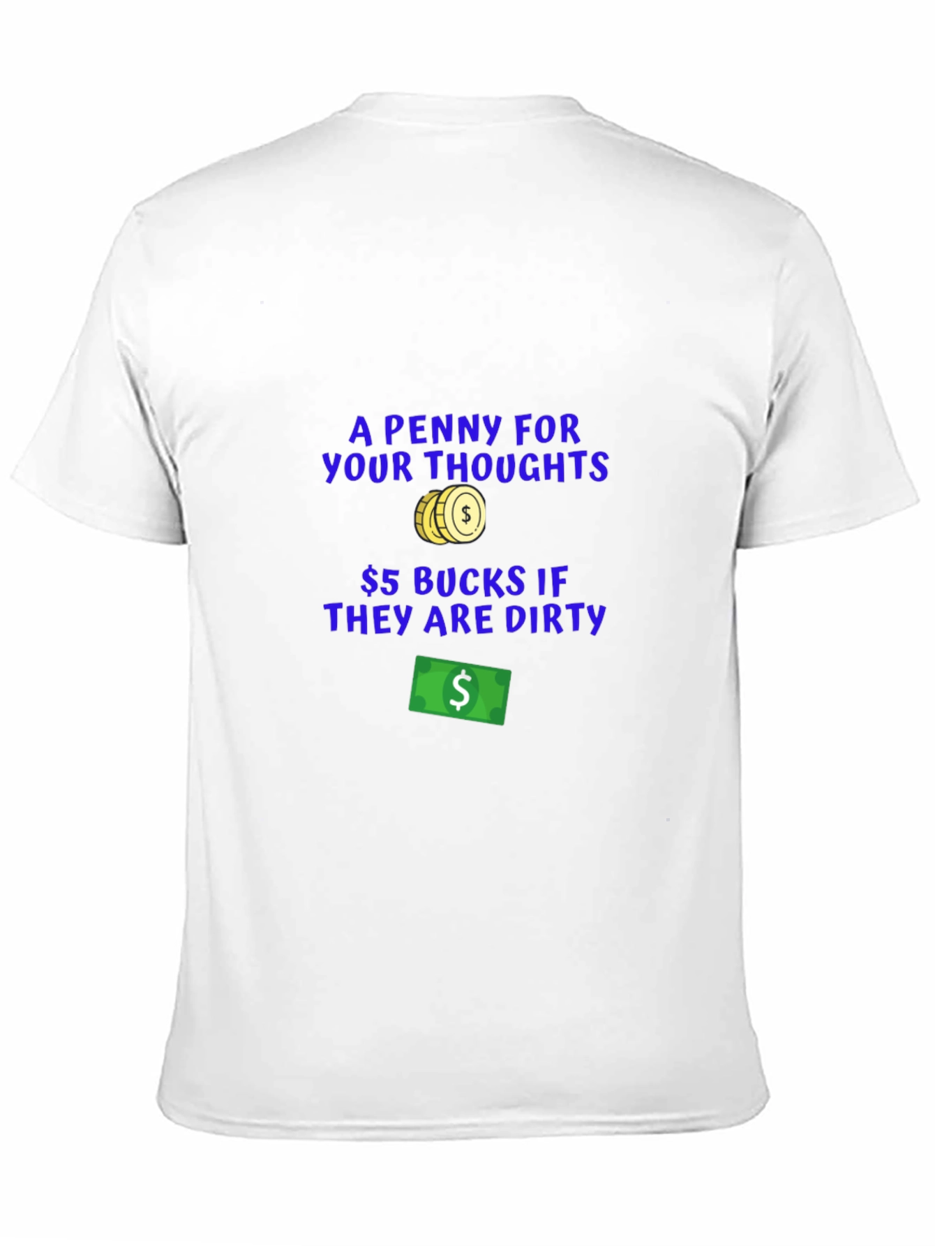 Funny Dirty Thoughts Graphic T-Shirt