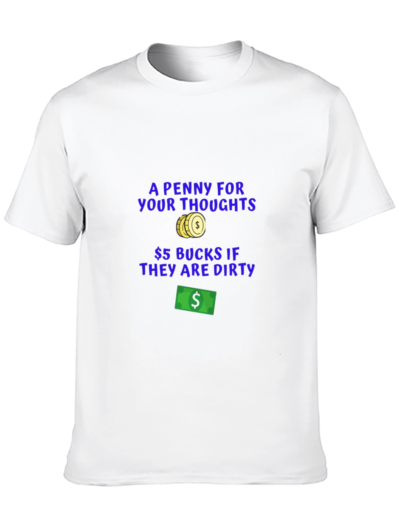 Funny Dirty Thoughts Graphic T-Shirt