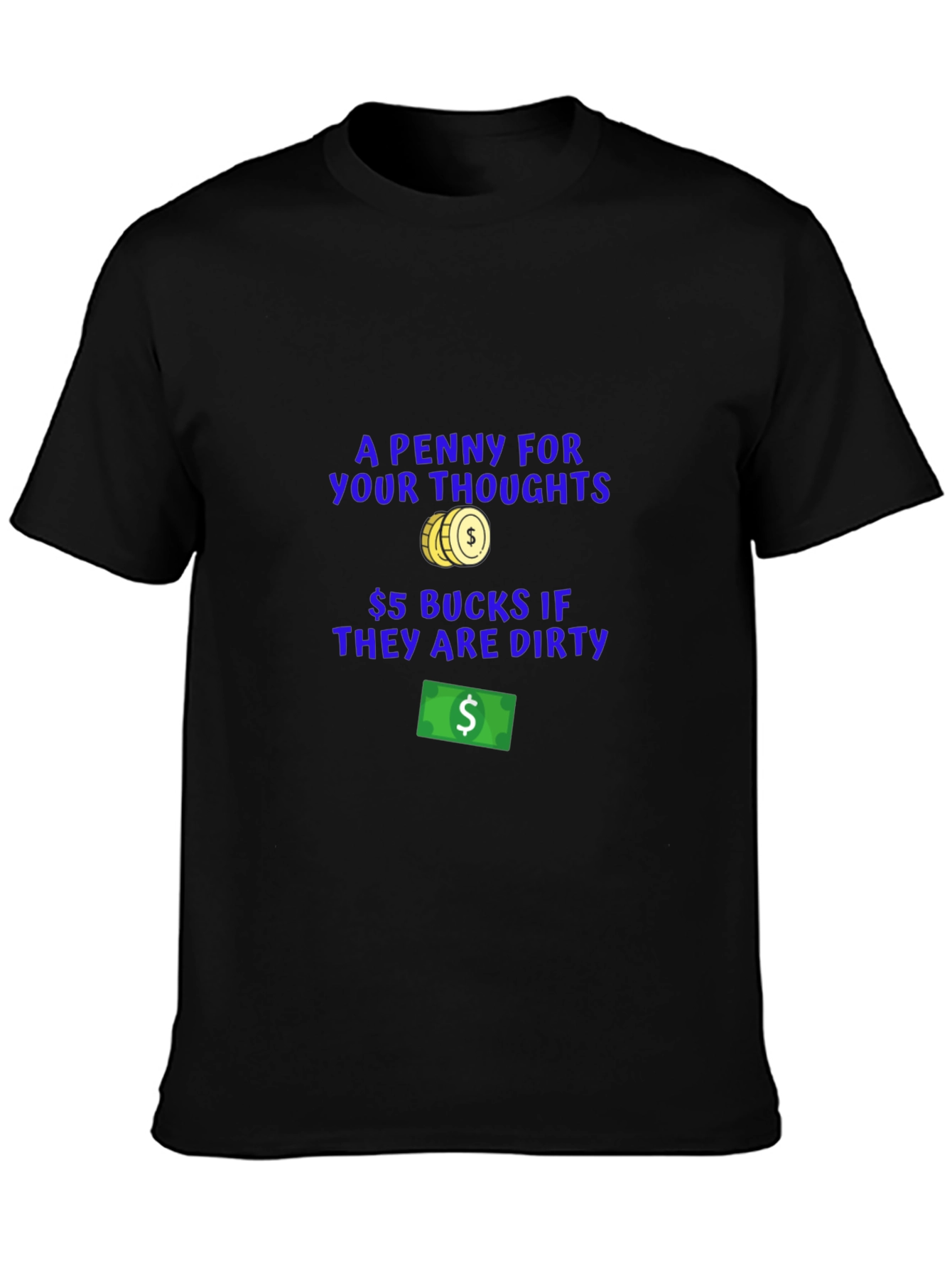 Funny Dirty Thoughts Graphic T-Shirt