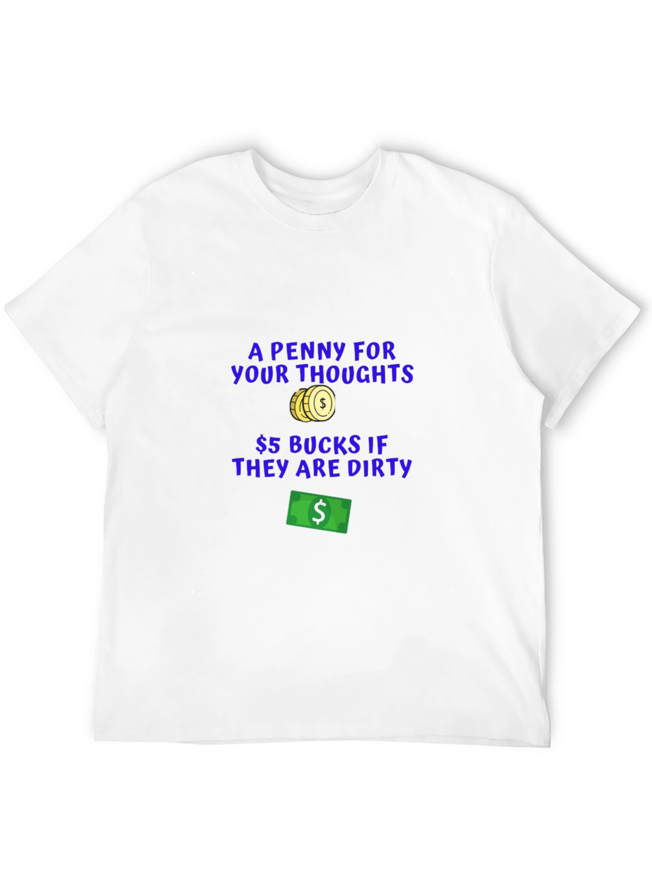 Funny Dirty Thoughts Graphic T-Shirt