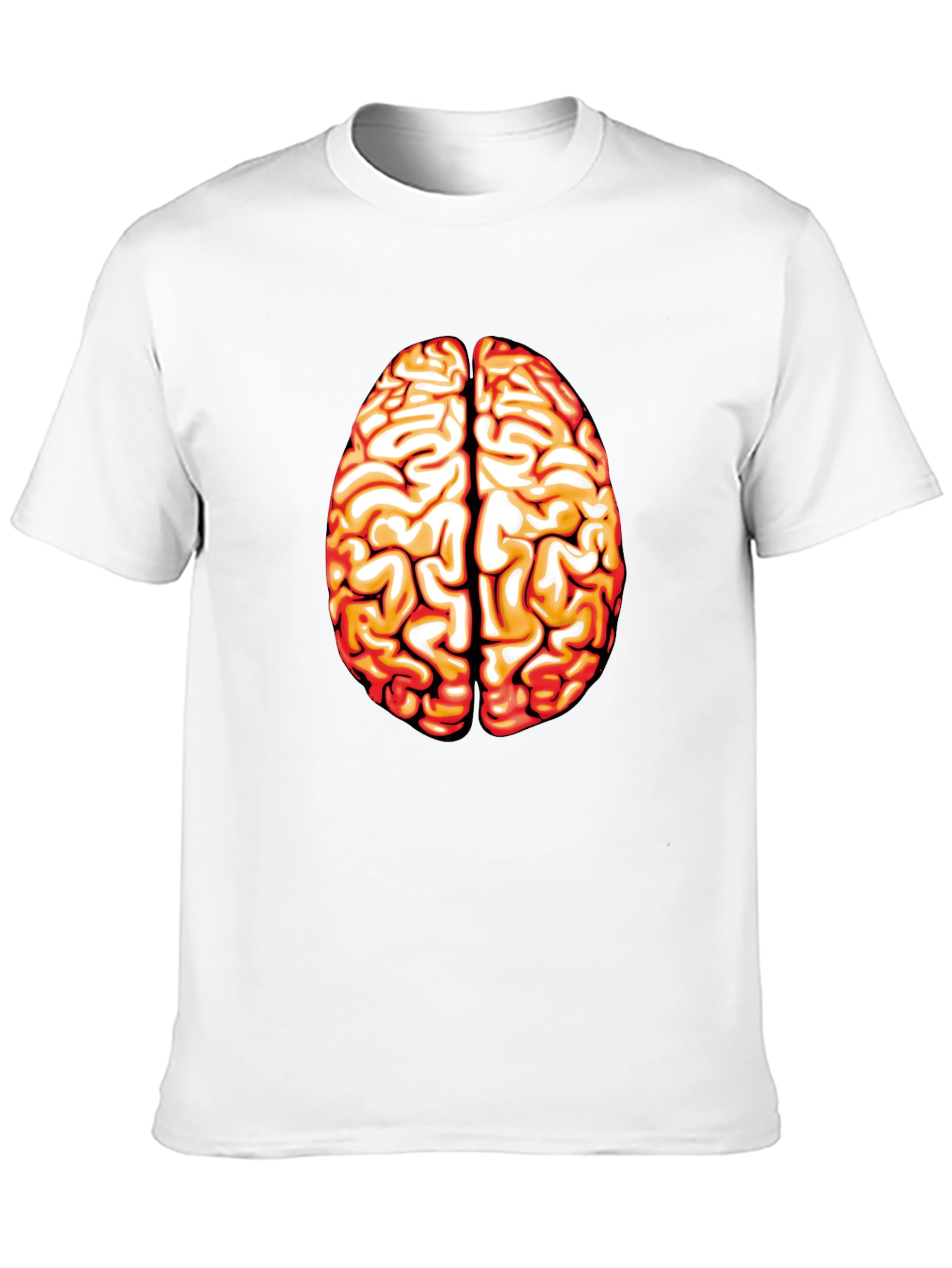 Brain Graphic T-Shirt - Black Cotton Tee