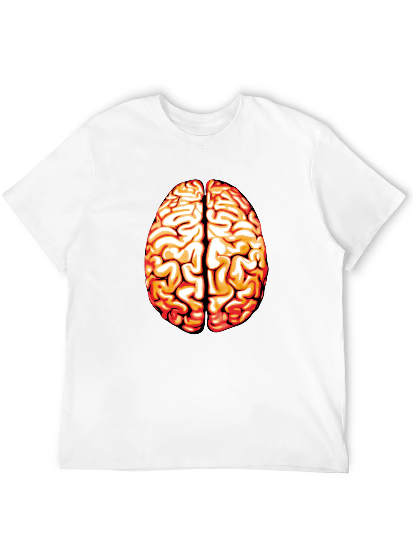 Brain Graphic T-Shirt - Black Cotton Tee