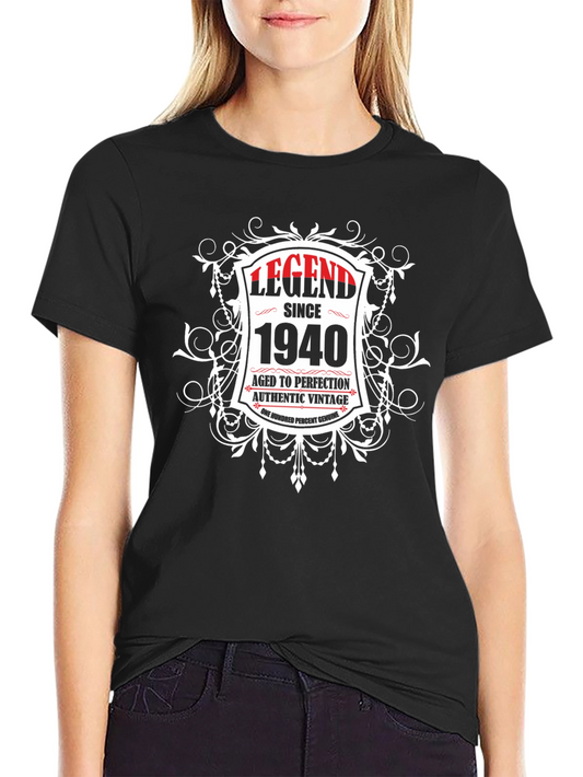 Legend Since 1940 T-Shirt - Aged to Perfection Vintage Tee