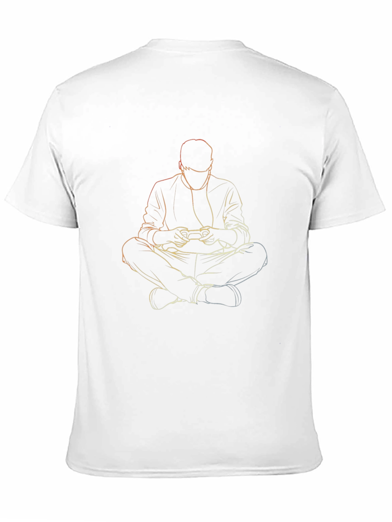 Gamer Outline T-Shirt - Black