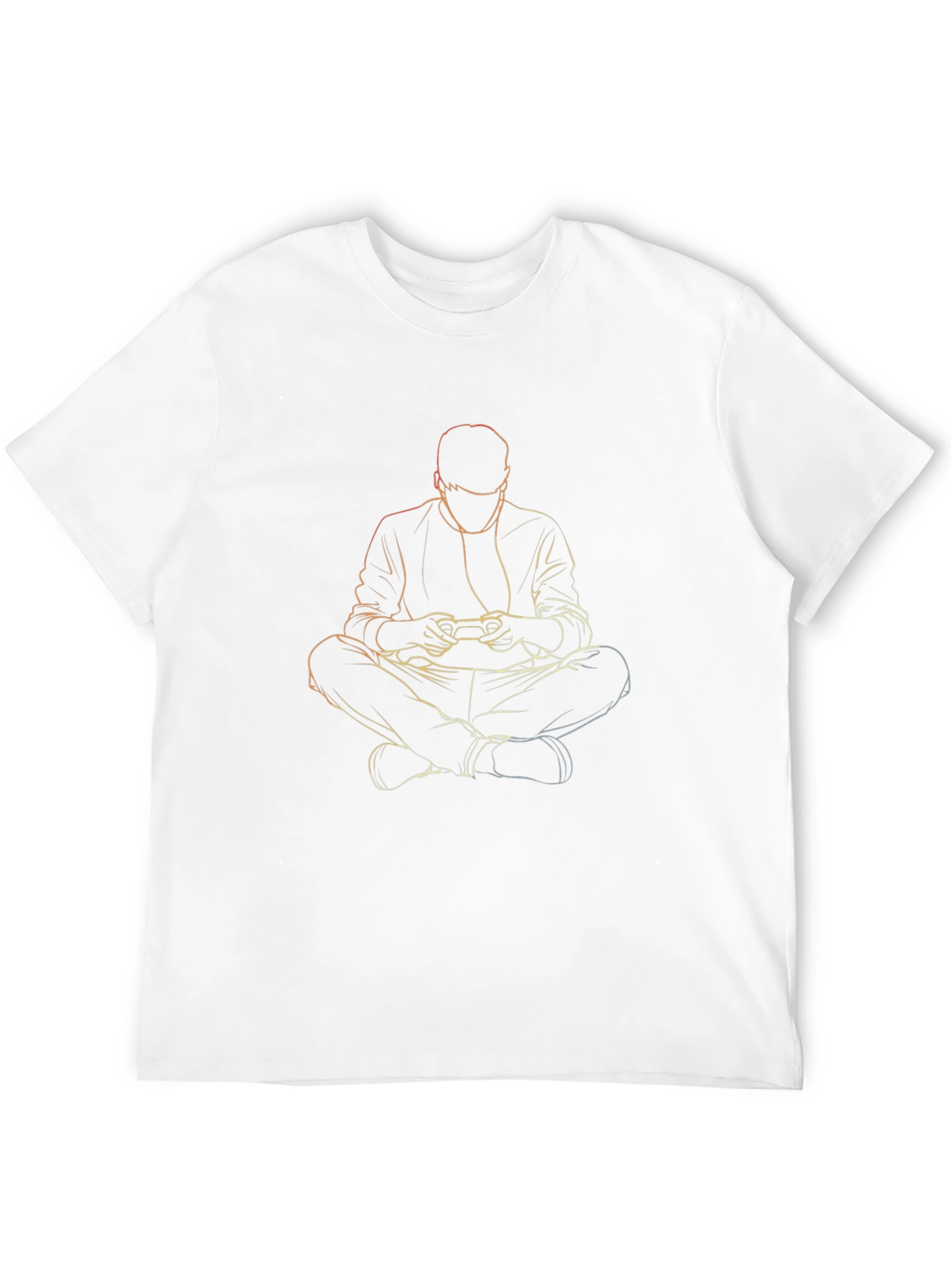Gamer Outline T-Shirt - Black