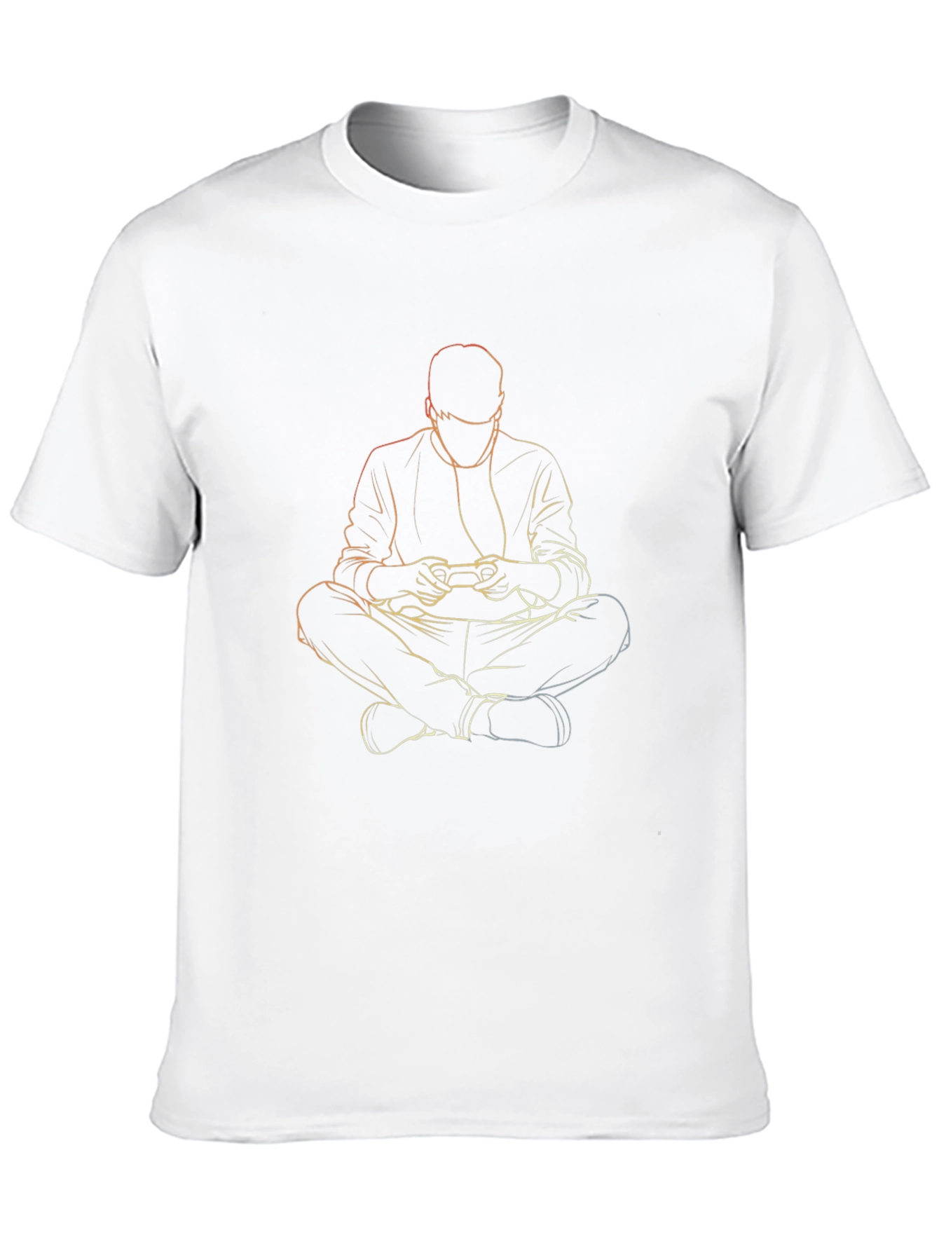 Gamer Outline T-Shirt - Black