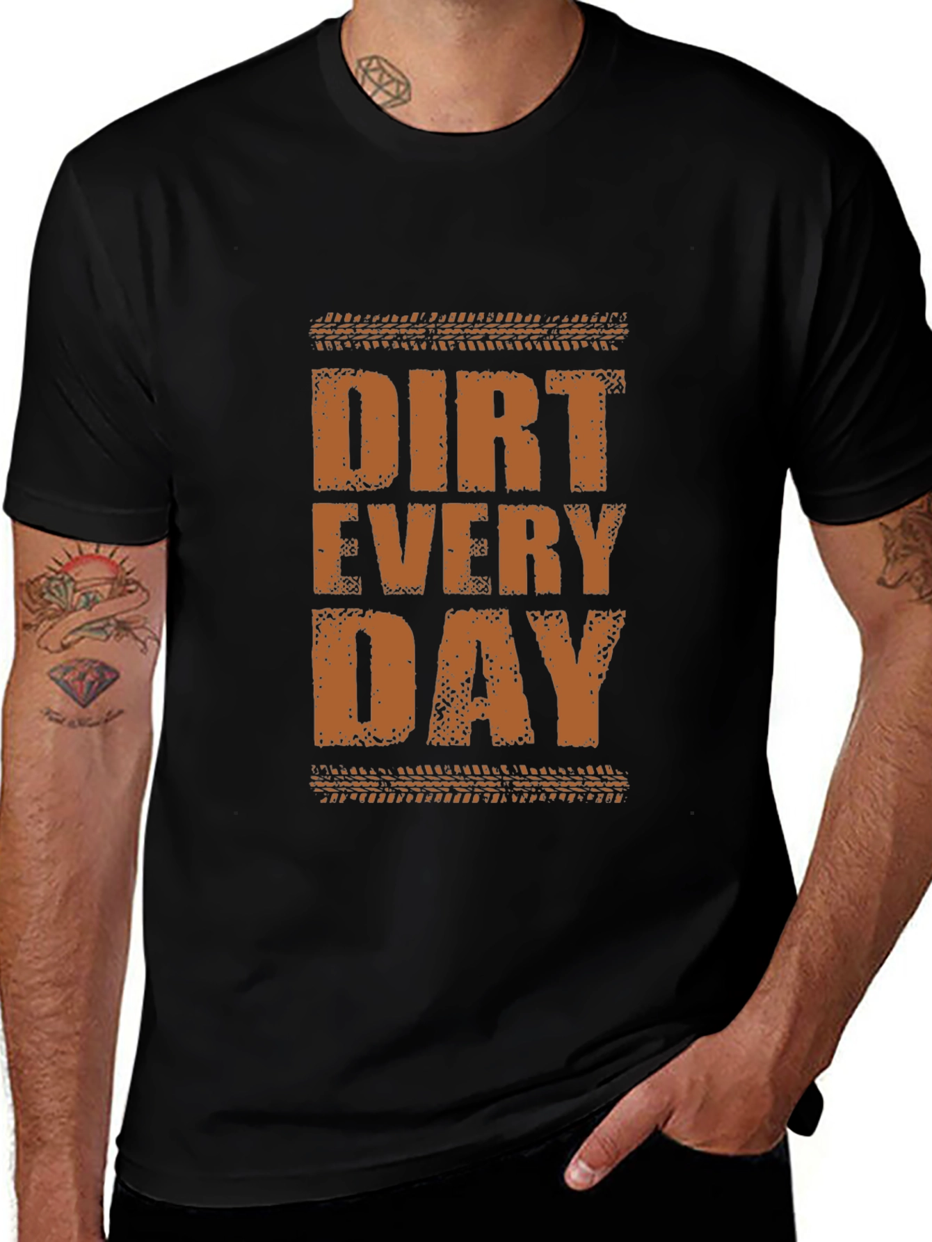 Dirt Every Day Black Graphic Tee