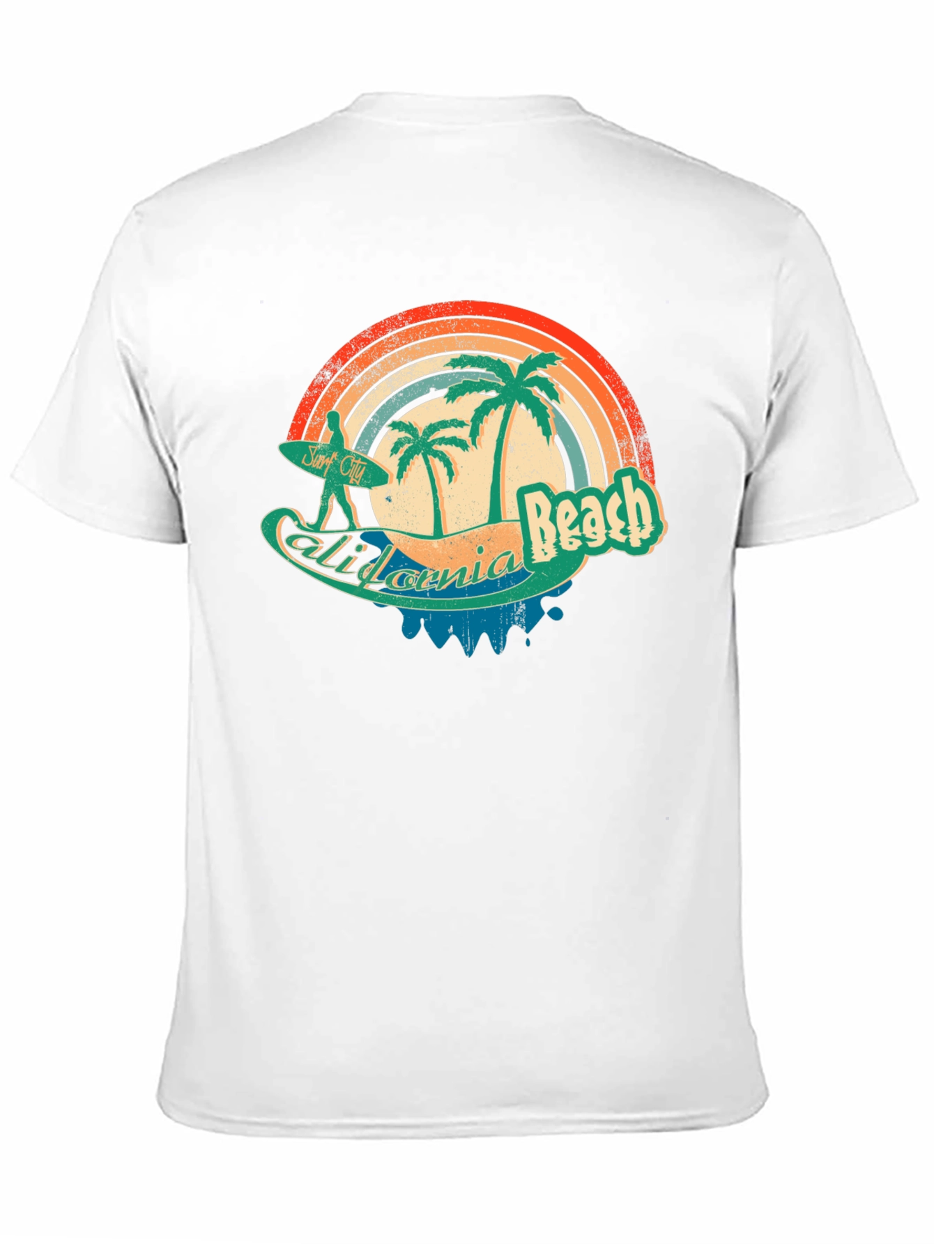 California Beach Retro Surf T-Shirt