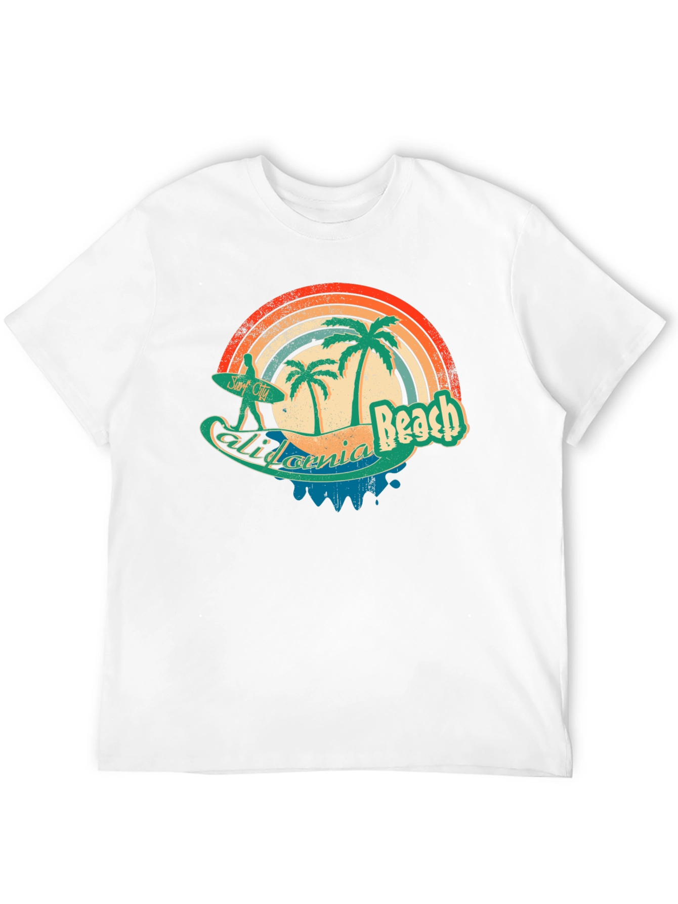 California Beach Retro Surf T-Shirt