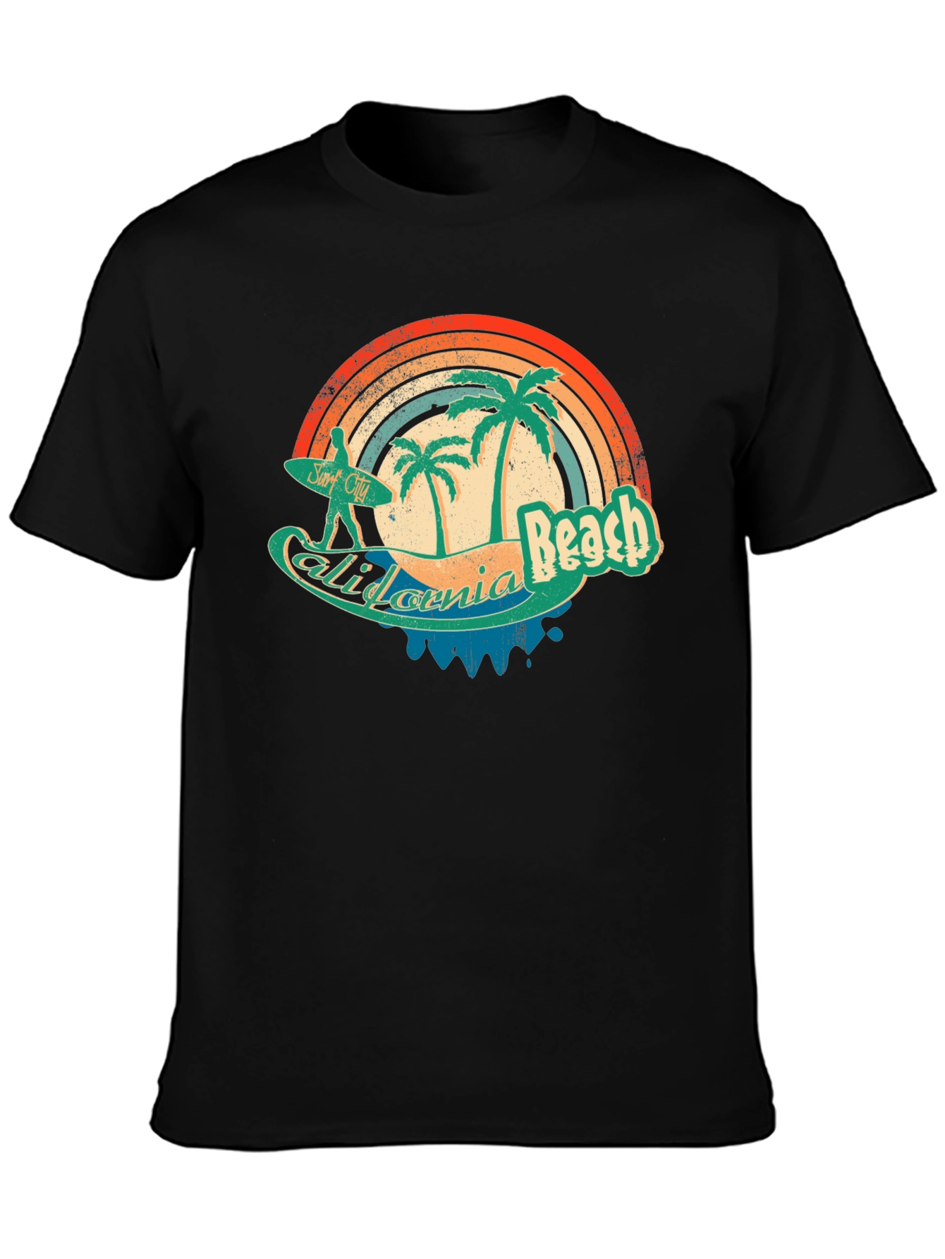 California Beach Retro Surf T-Shirt