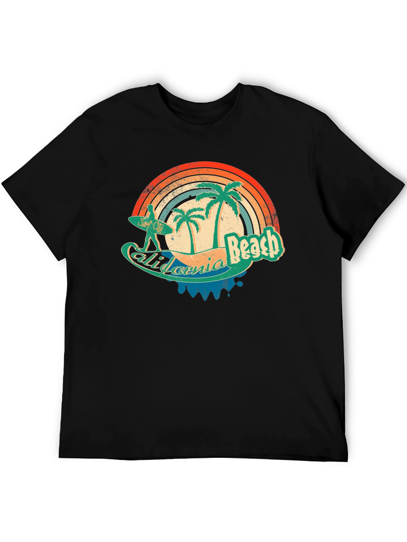 California Beach Retro Surf T-Shirt