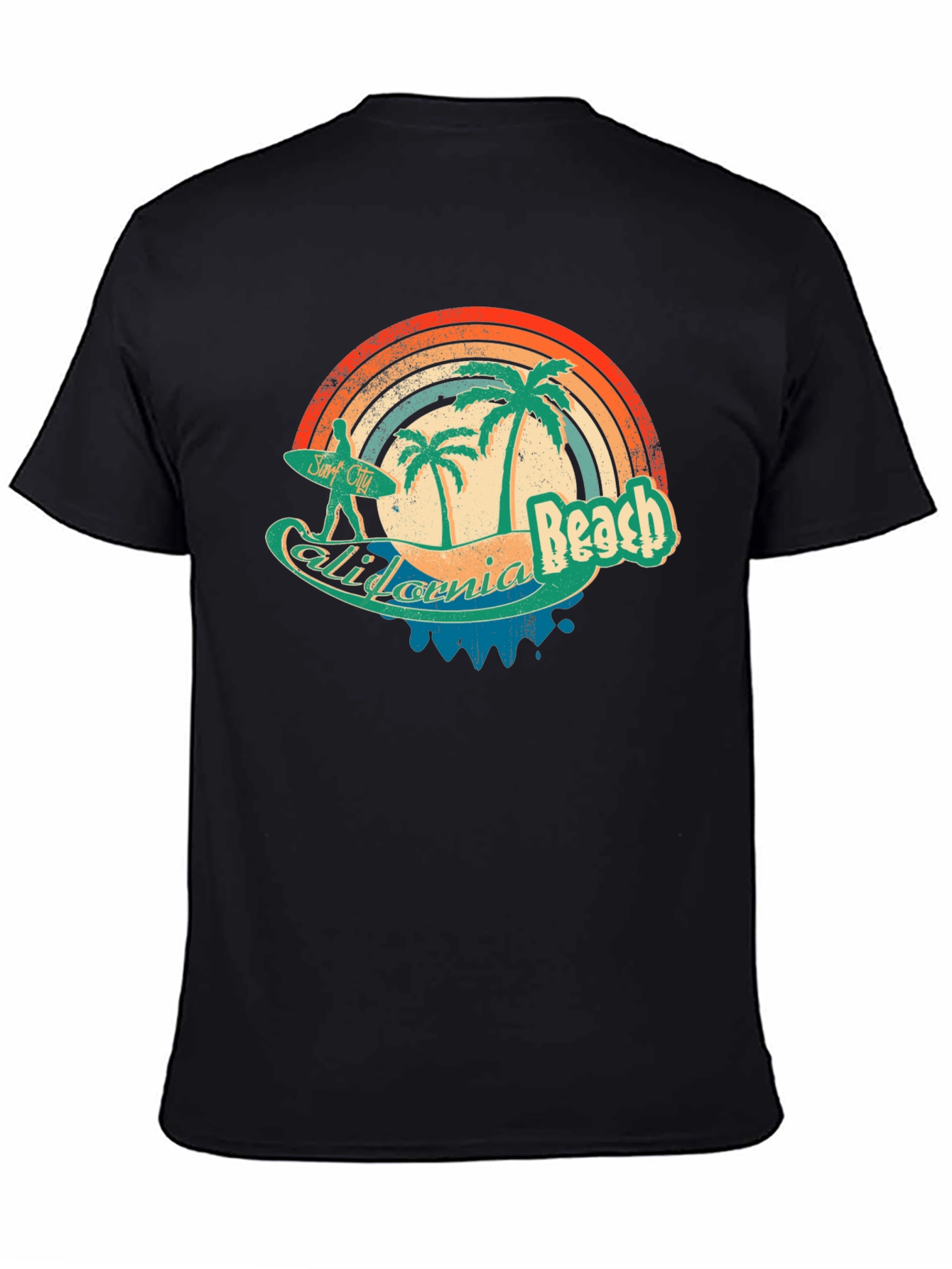 California Beach Retro Surf T-Shirt