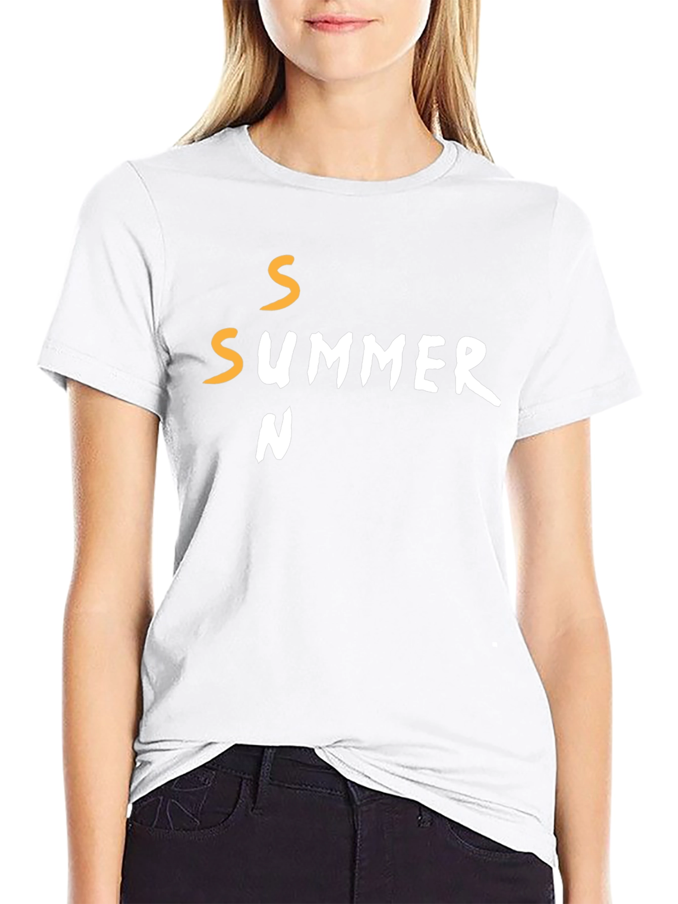 Summer Season Graphic T-Shirt - Casual Black Tee