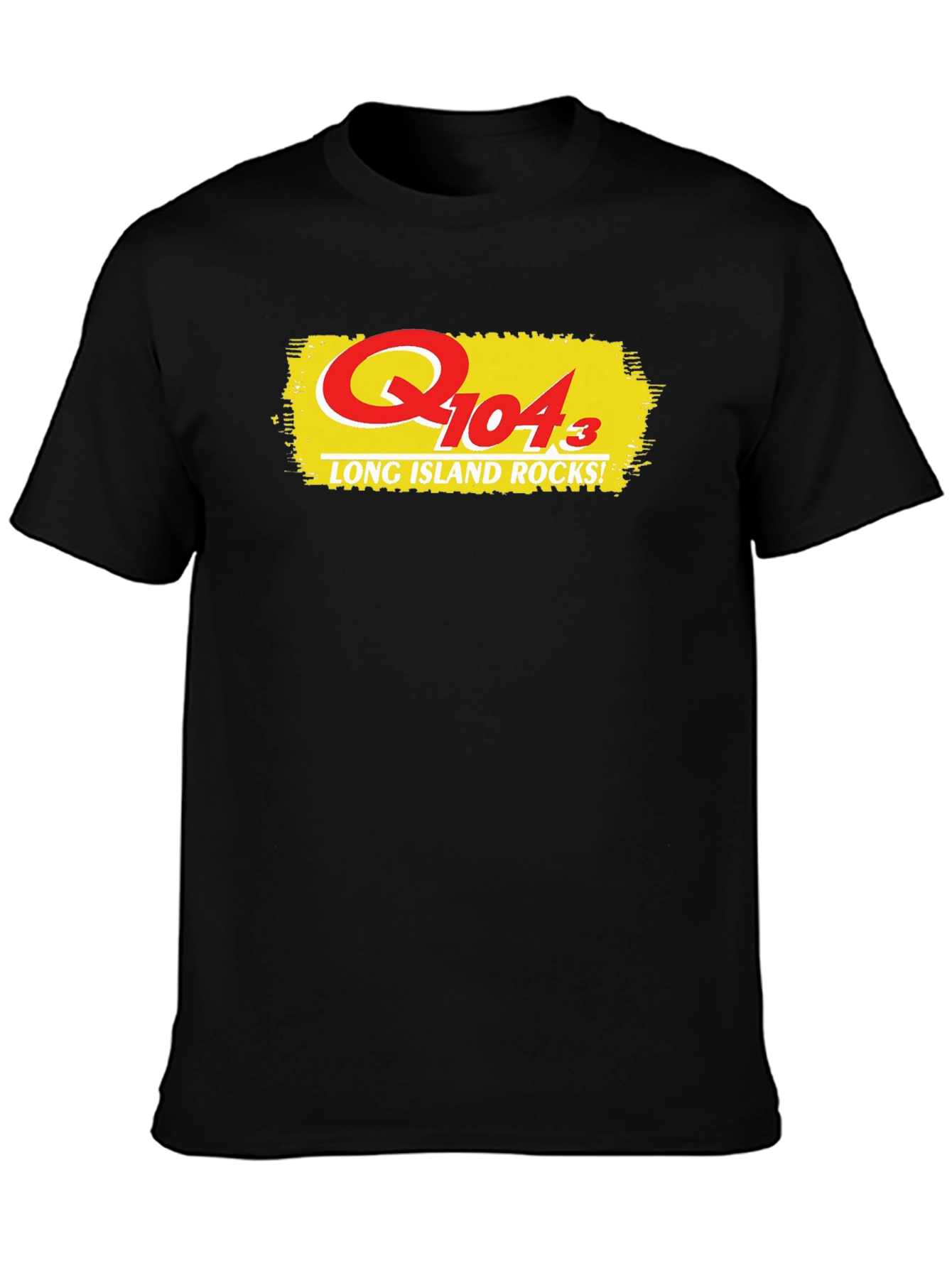 Q104.3 Long Island Rocks! Black T-Shirt