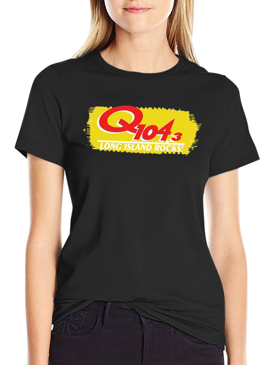 Q104.3 Long Island Rocks! Black T-Shirt