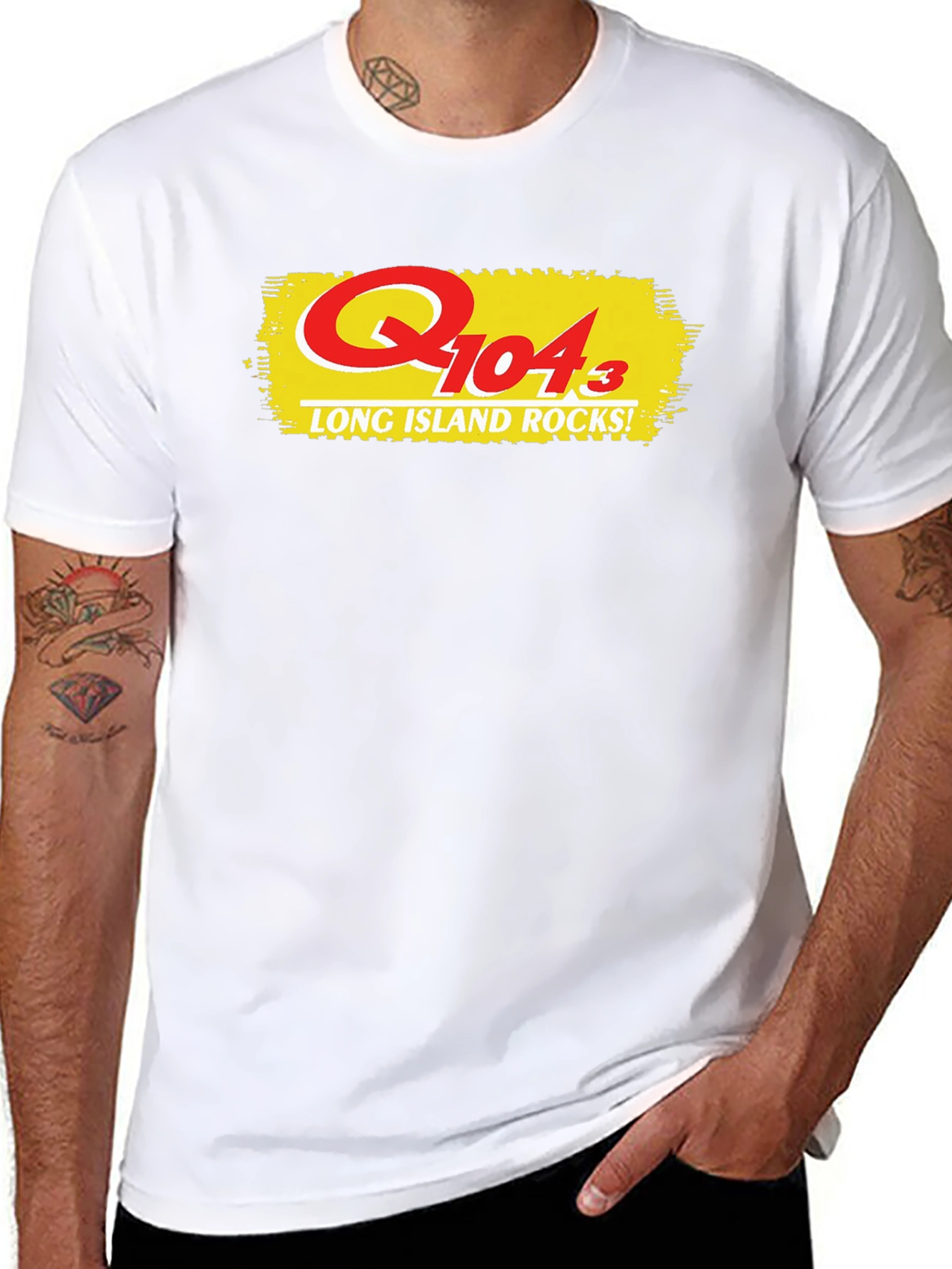 Q104.3 Long Island Rocks! Black T-Shirt