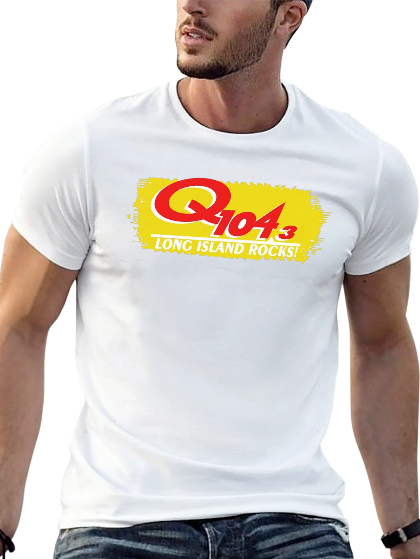 Q104.3 Long Island Rocks! Black T-Shirt